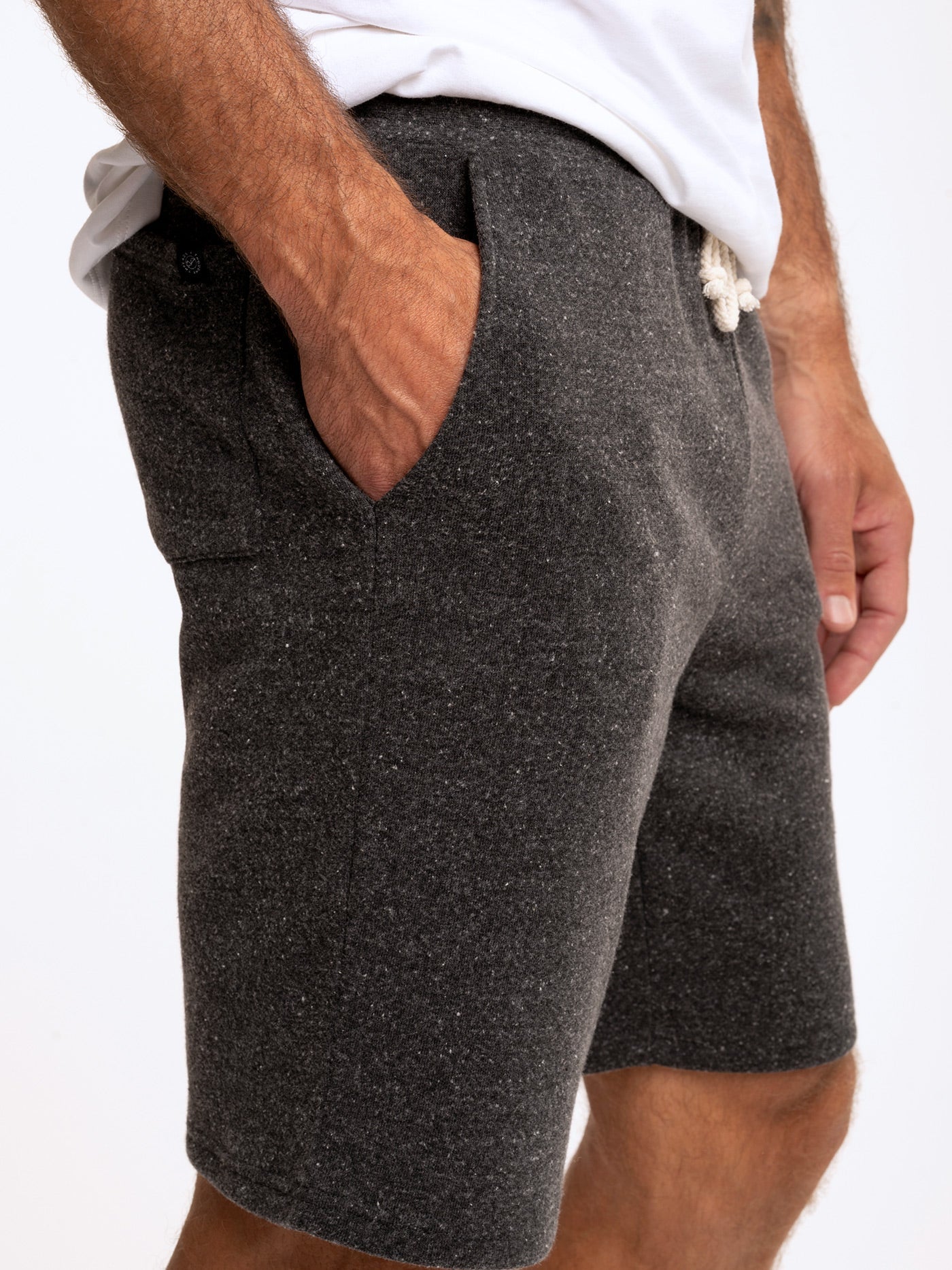 Garrett 9" Triblend Knit Shorts in Charcoal and Grey