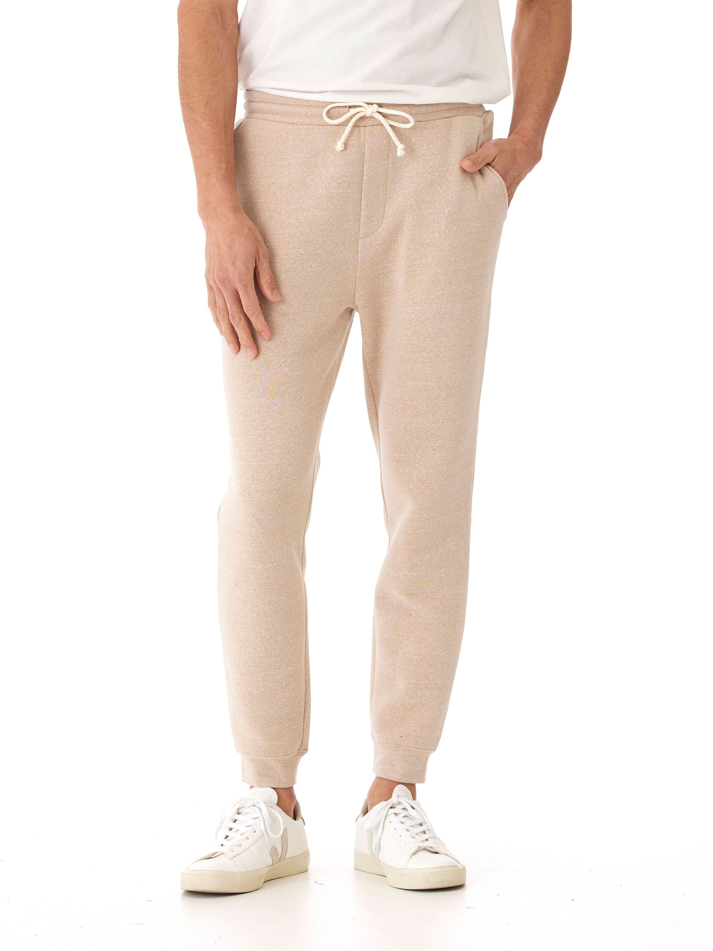 Men's Core Triblend Fleece Jogger: Soft Straight Leg Sweatpants