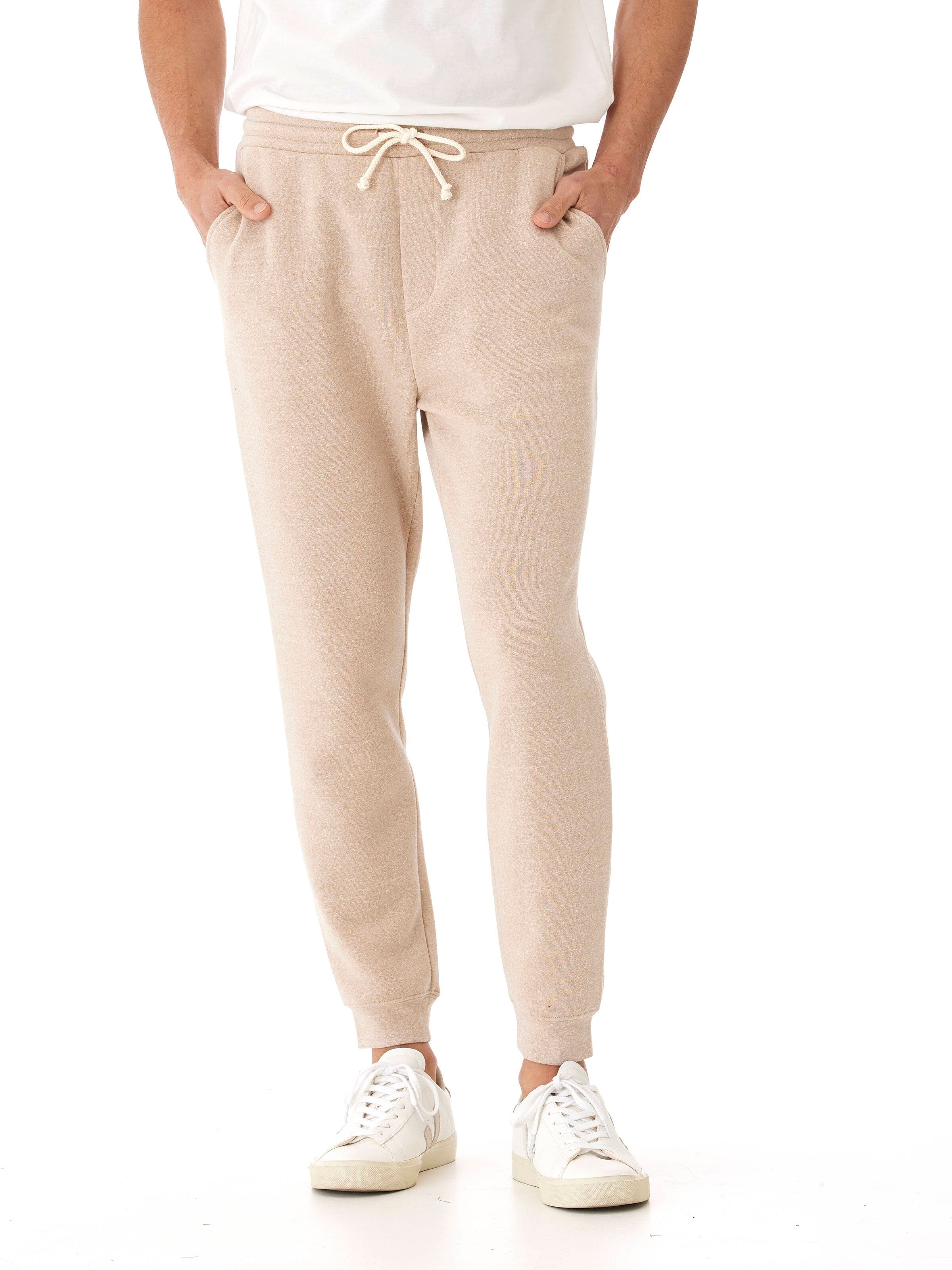 Men's Core Triblend Fleece Jogger: Soft Straight Leg Sweatpants