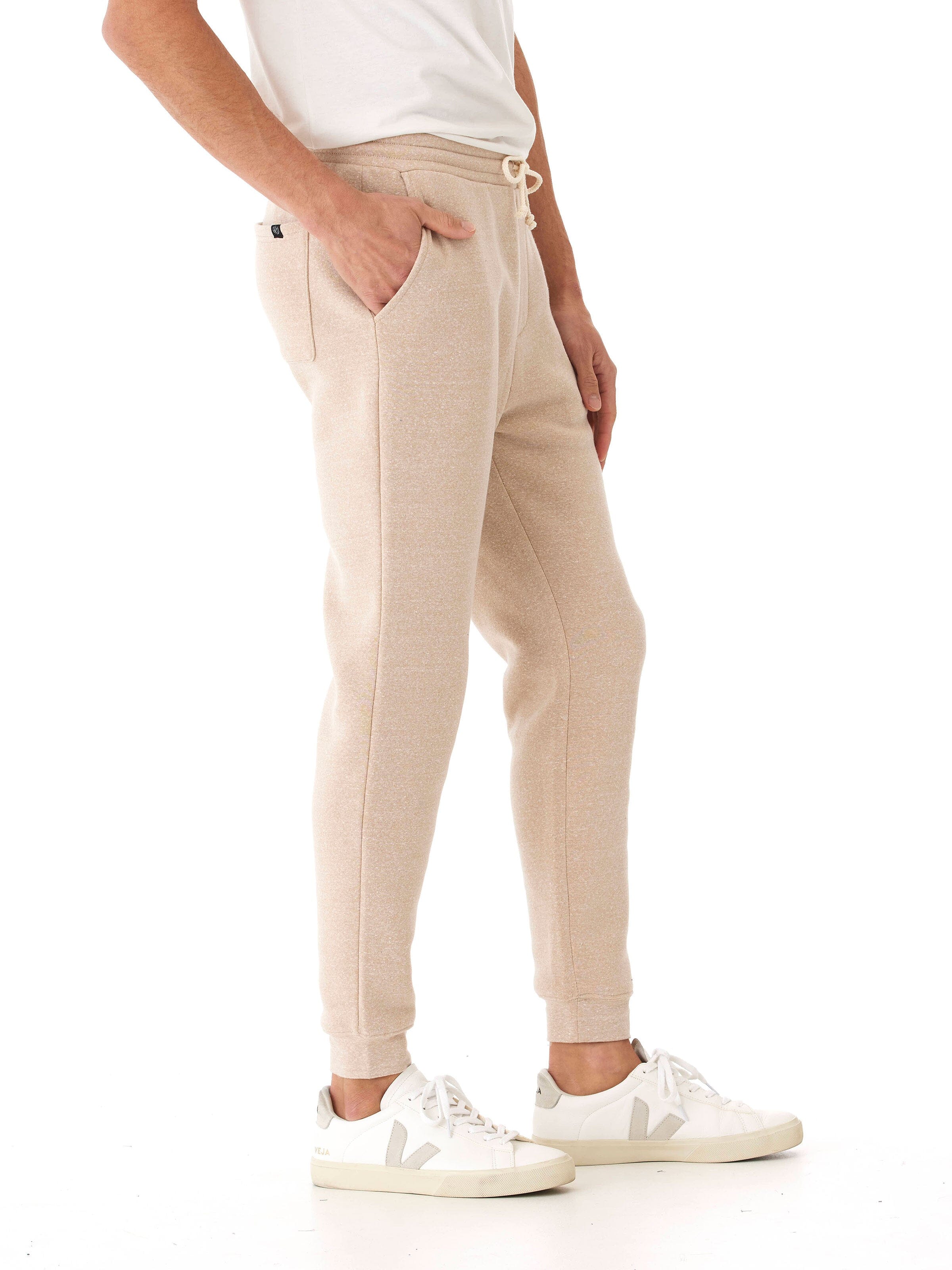 Men's Core Triblend Fleece Jogger: Soft Straight Leg Sweatpants