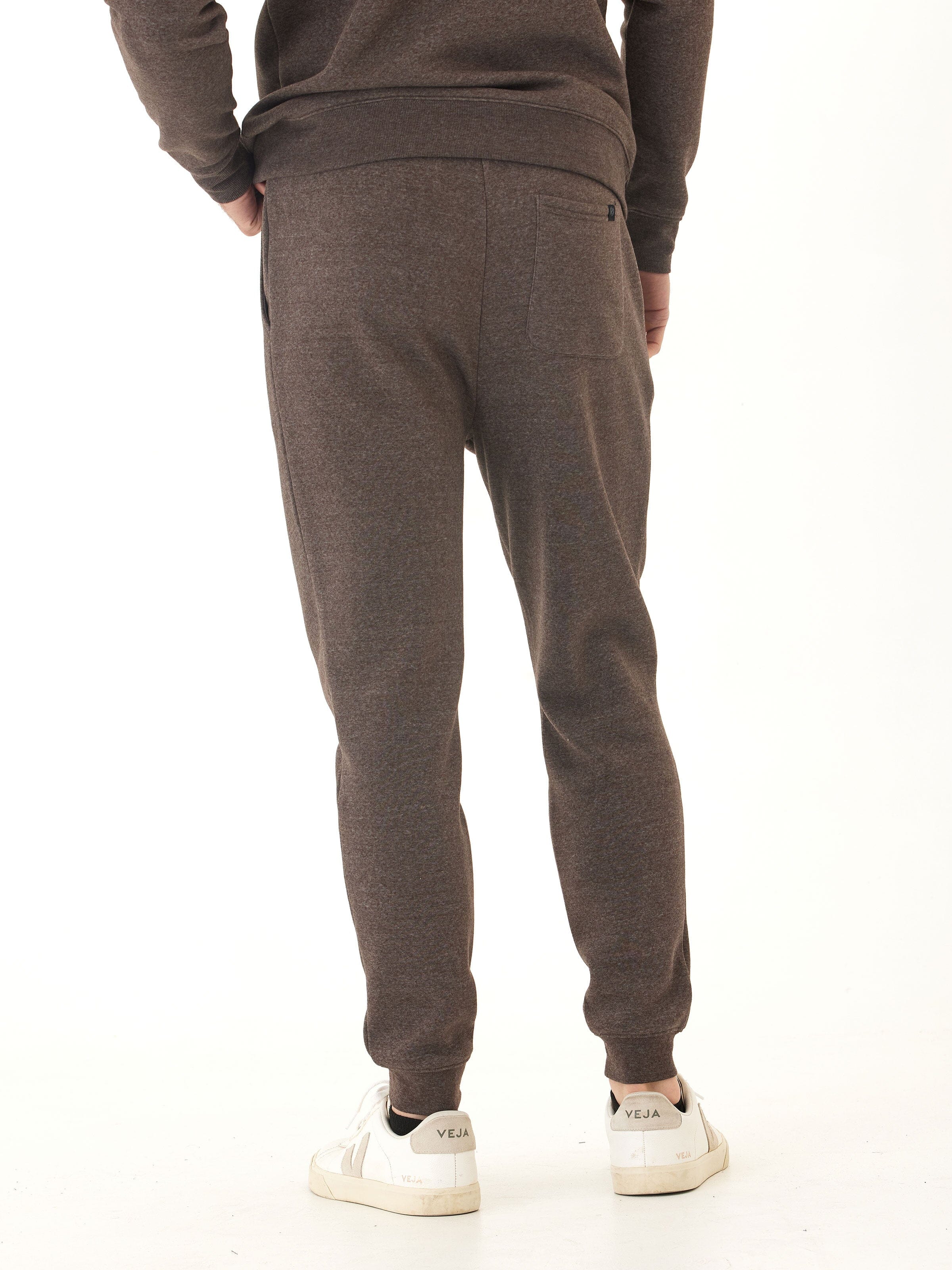 Men's Core Triblend Fleece Jogger in Dark Espresso Brown Heather
