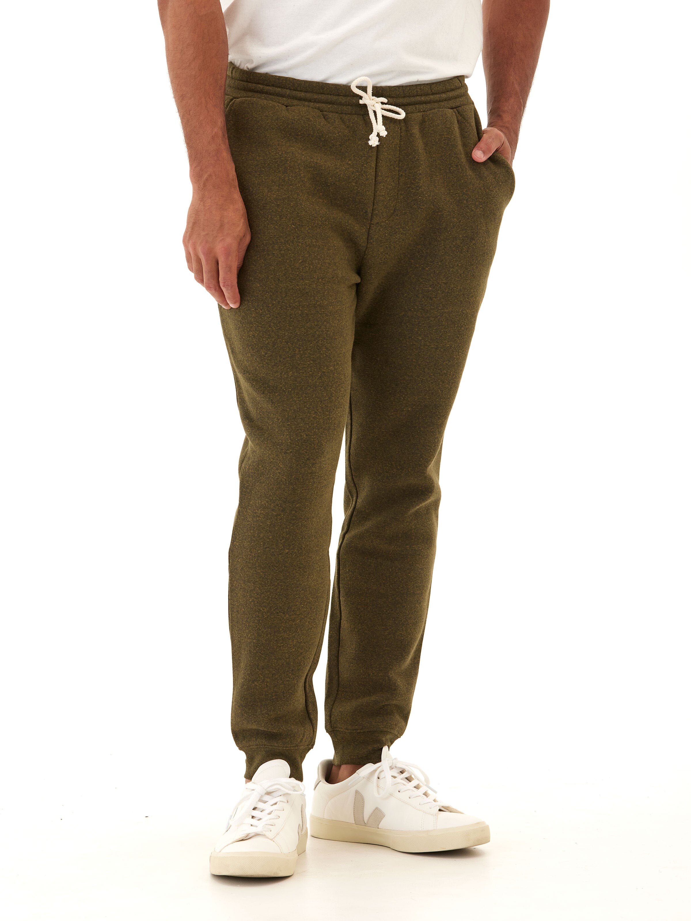 Men's Triblend Fleece Joggers with Modern Straight Leg Fit