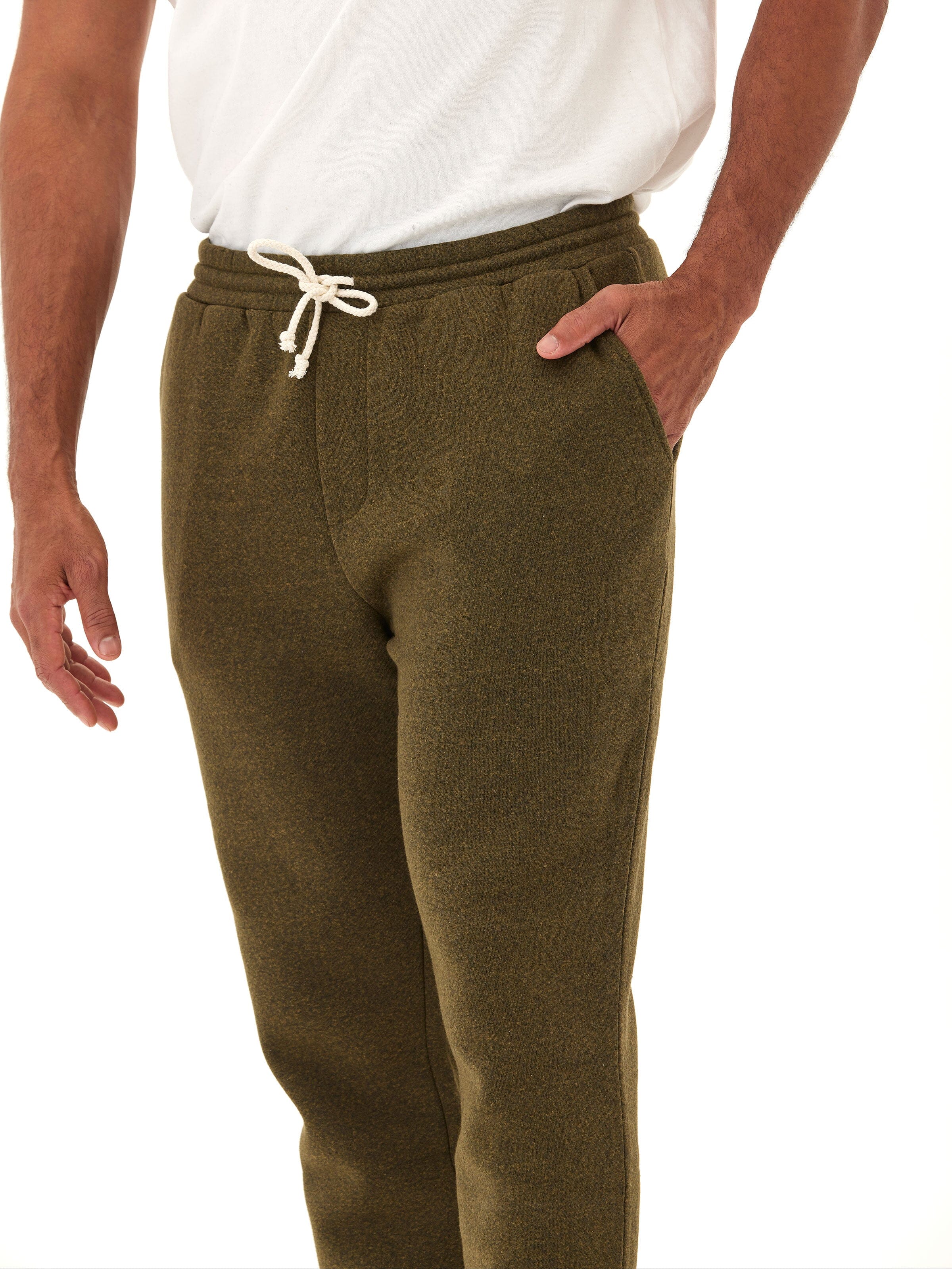 Men's Triblend Fleece Joggers with Modern Straight Leg Fit
