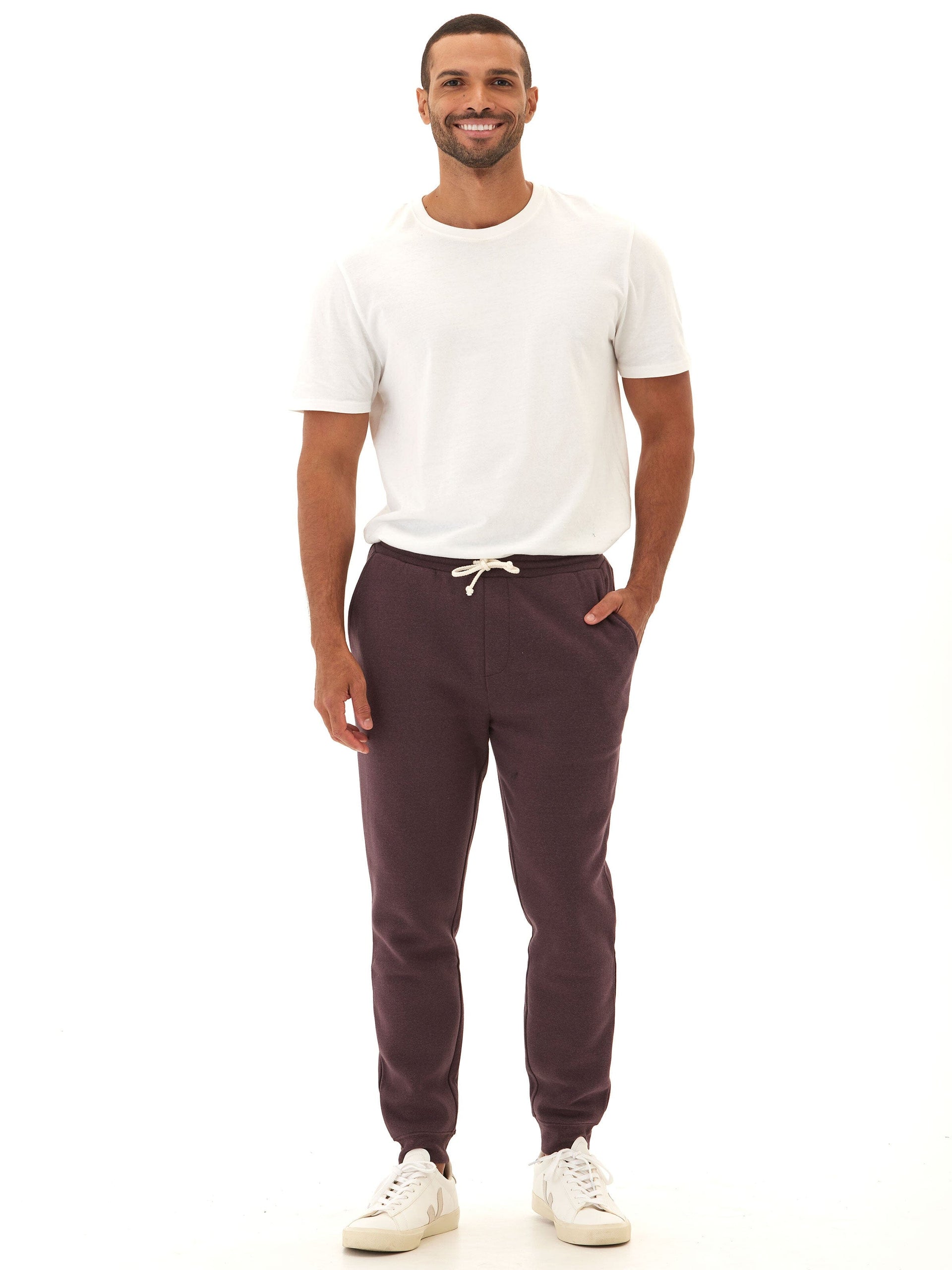 Men's Core Triblend Fleece Jogger - Relaxed Fit Athletic Sweatpants