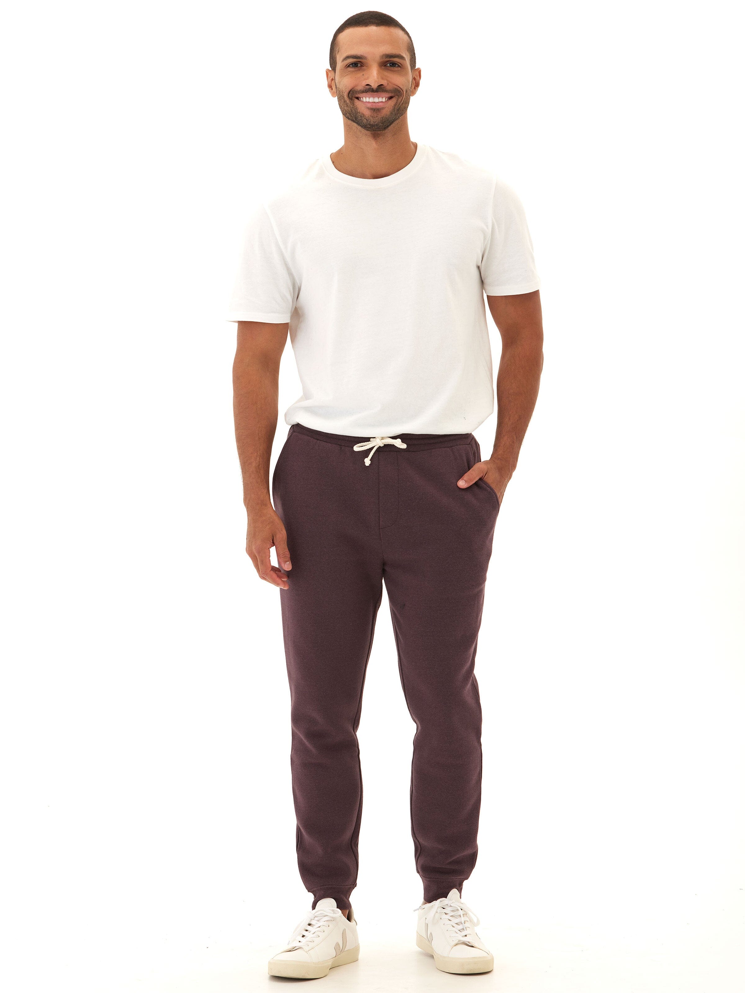 Men's Core Triblend Fleece Jogger - Relaxed Fit Athletic Sweatpants