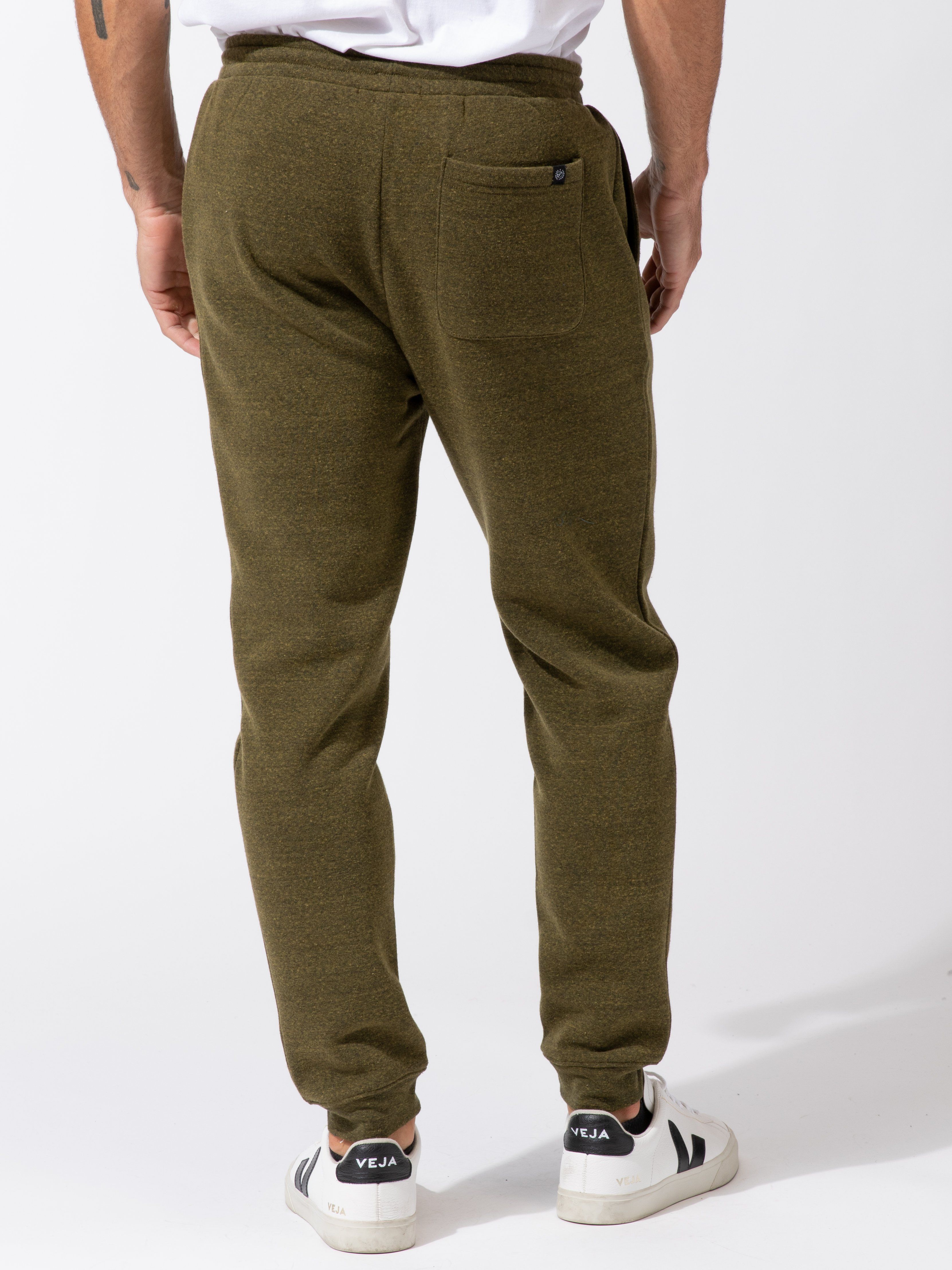 Men's Triblend Fleece Jogger Relaxed Fit Sporty Loungewear