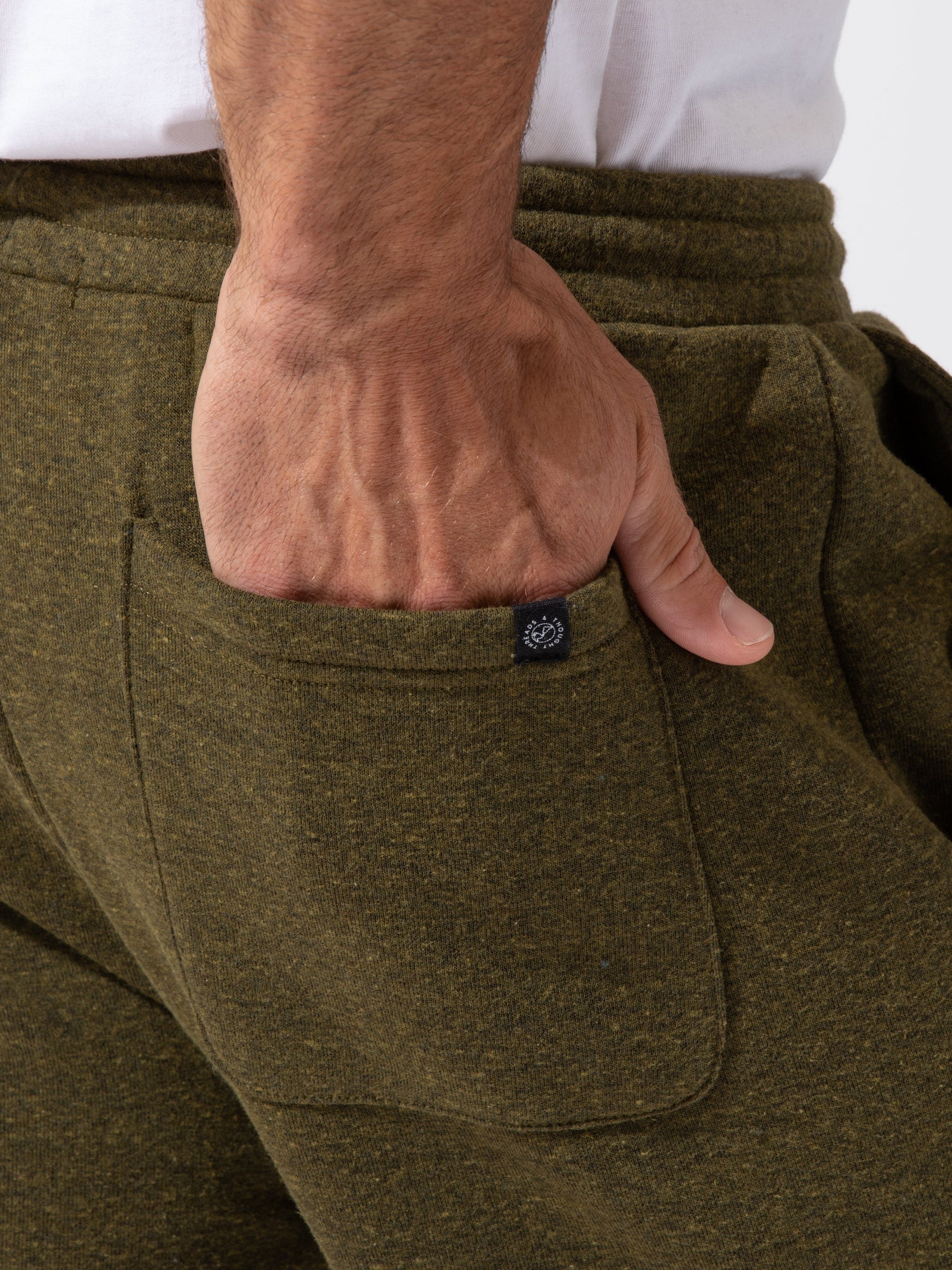Men's Triblend Fleece Jogger Relaxed Fit Sporty Loungewear