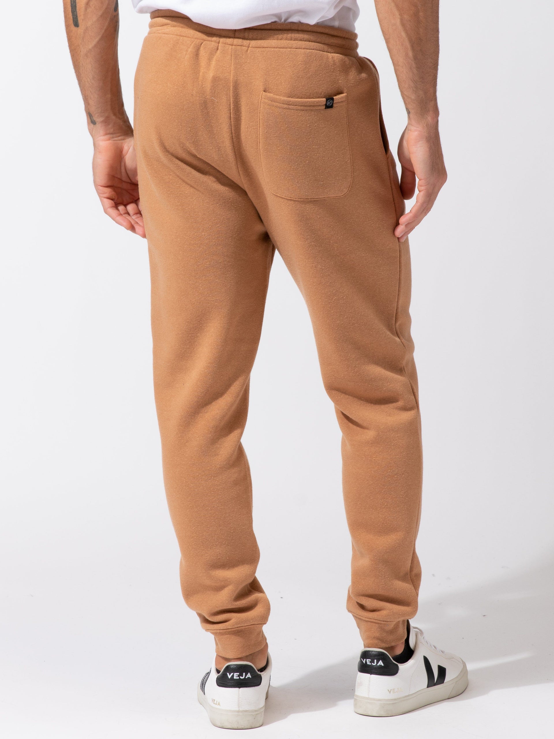 Men's Triblend Fleece Jogger Relaxed Fit Sporty Loungewear