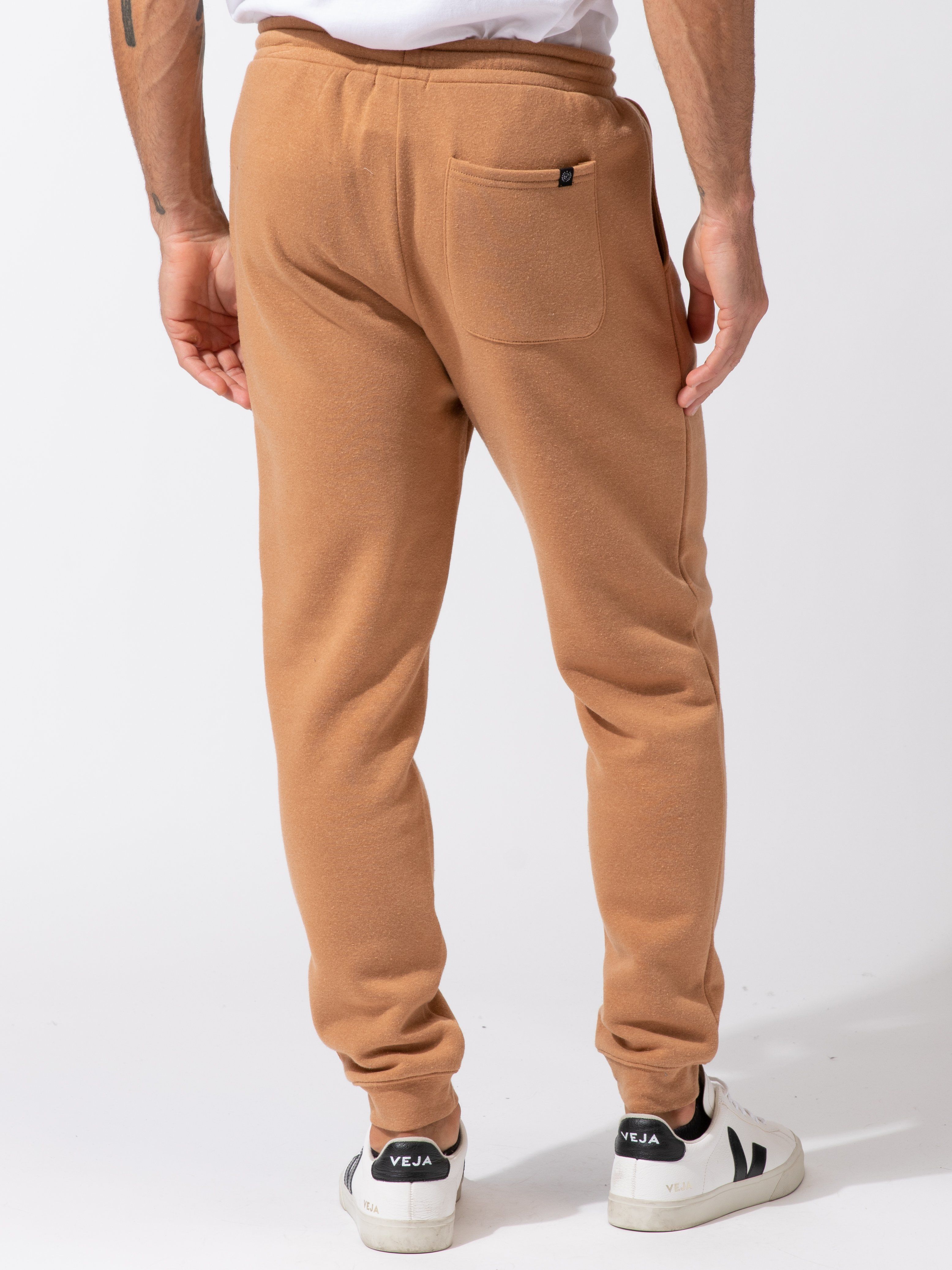 Men's Triblend Fleece Jogger Relaxed Fit Sporty Loungewear