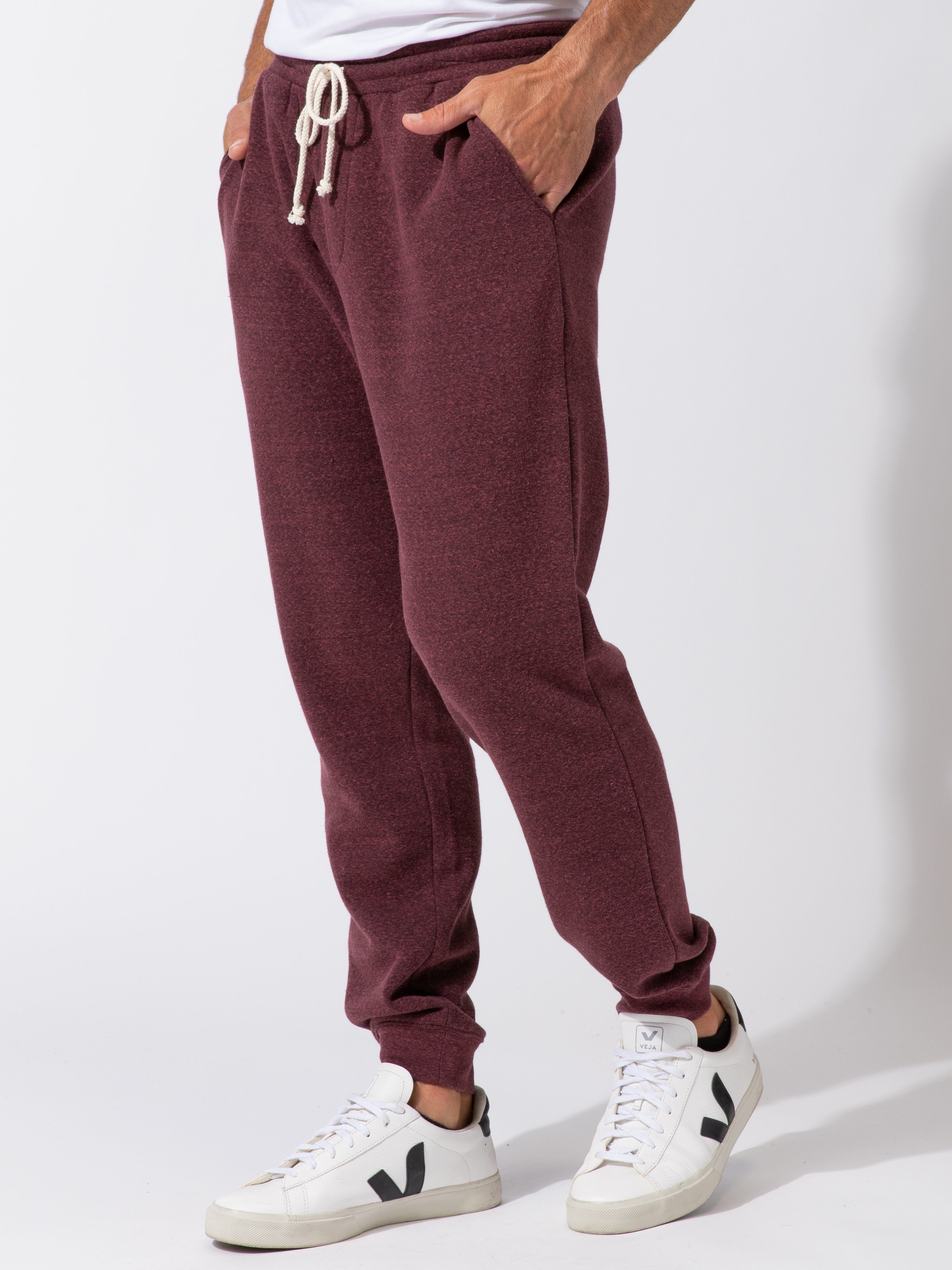 Men's Triblend Fleece Jogger Straight Leg Sweatpants