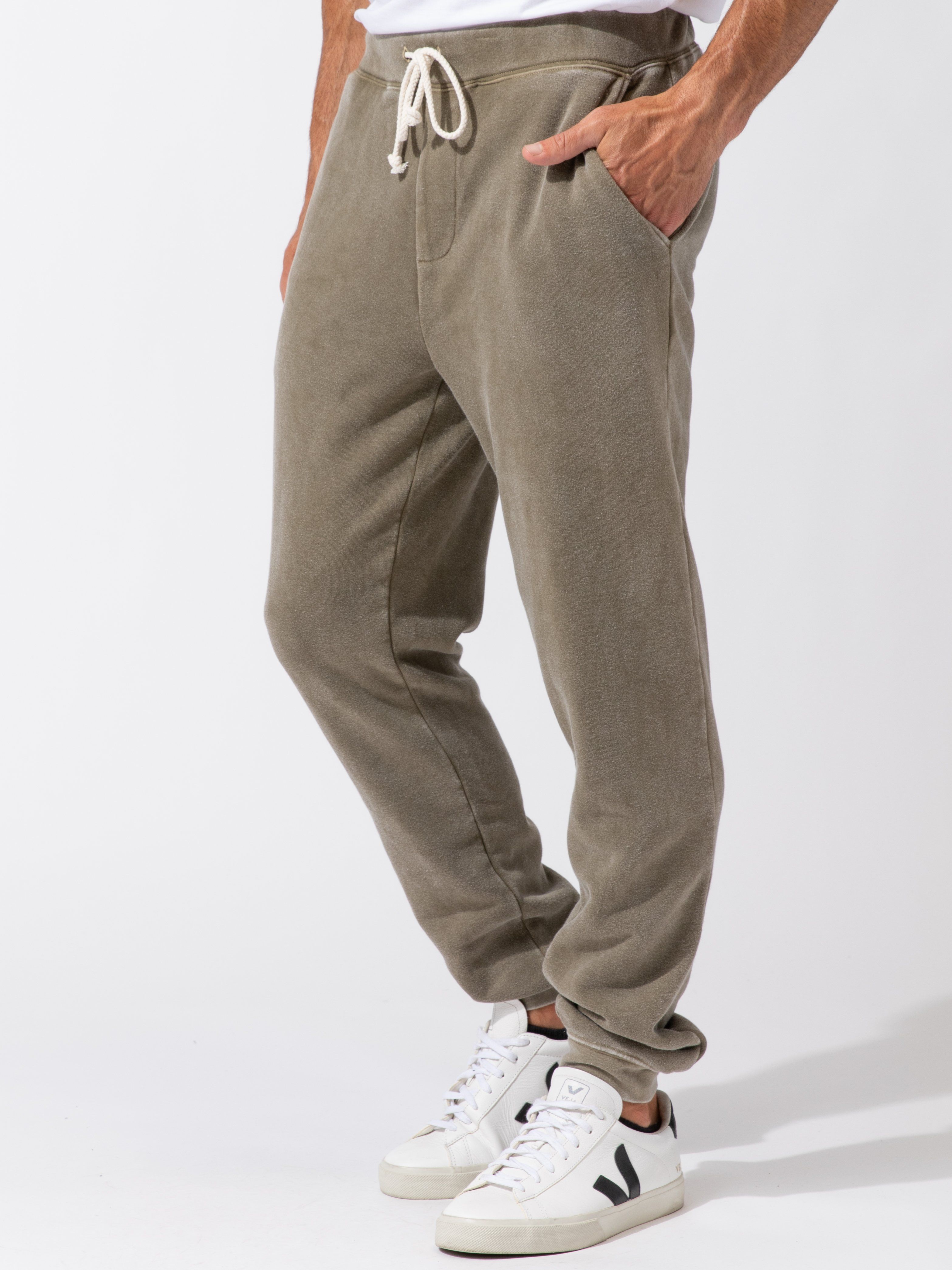 Men's Mineral Wash Jogger - Relaxed Fit Athleisure Pants
