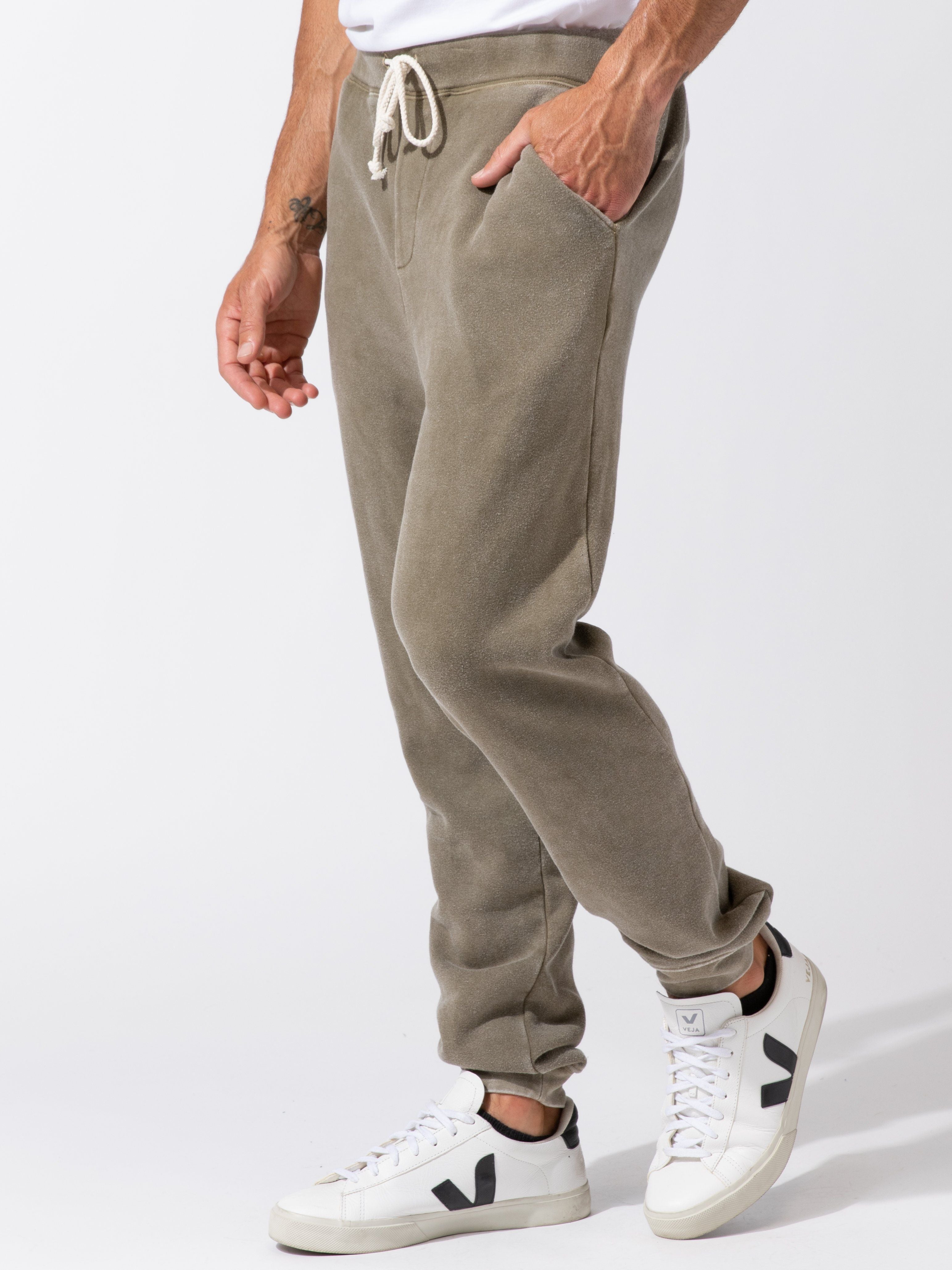 Men's Mineral Wash Jogger - Relaxed Fit Athleisure Pants