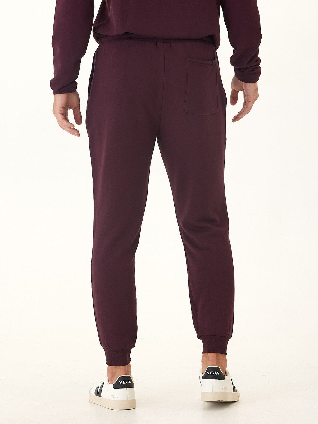 Men's Core Feather Fleece Jogger - Burgundy Athletic Lounge Pants