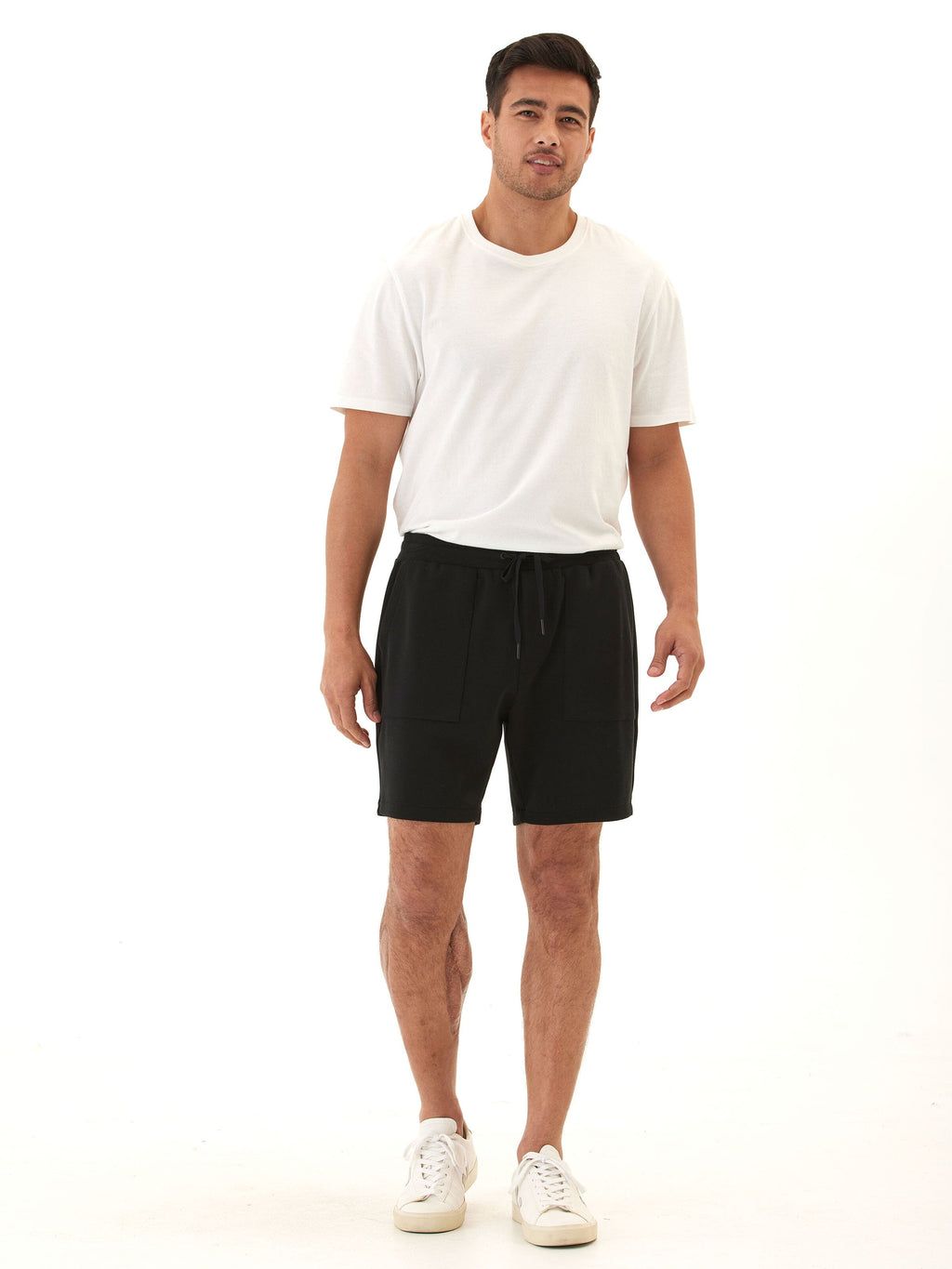 Casper Sueded Modal Relaxed Fit Short - Solid Black