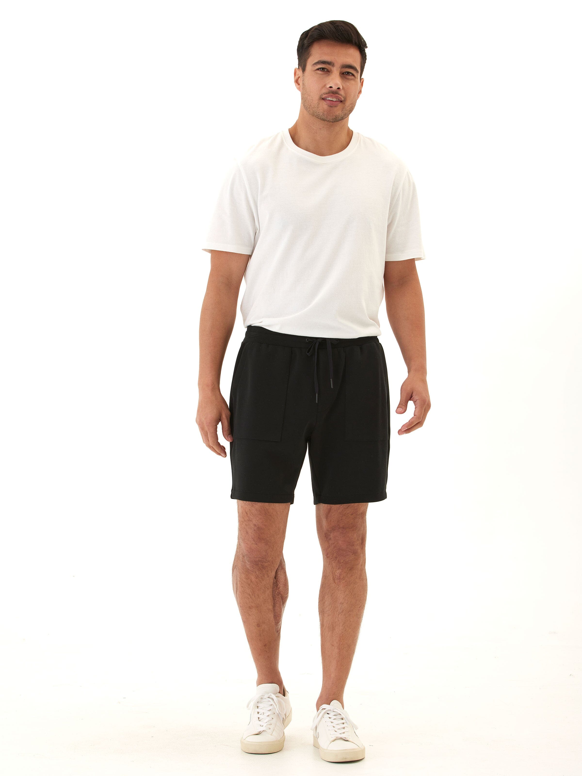 Casper Sueded Modal Relaxed Fit Short - Solid Black
