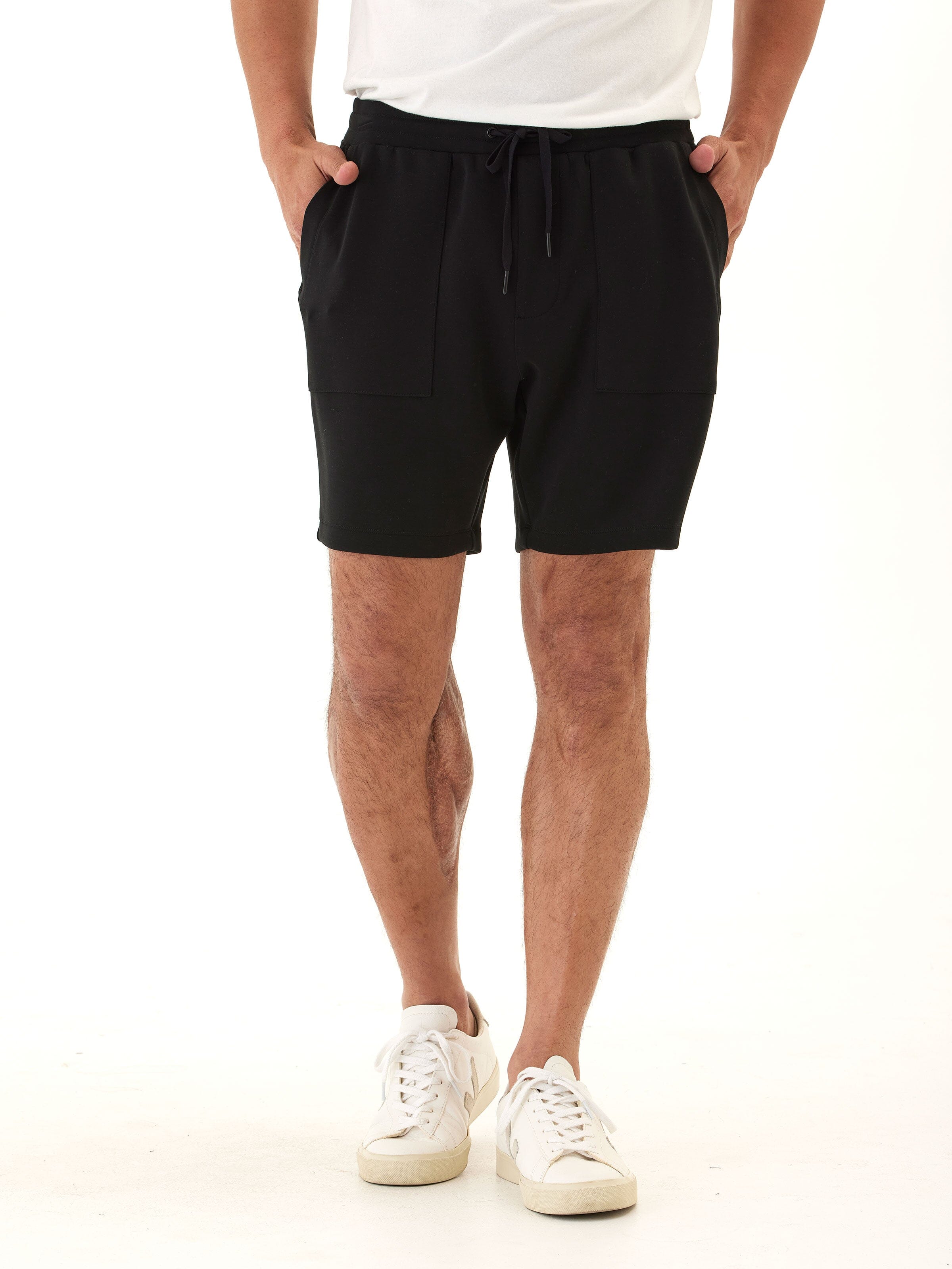 Casper Sueded Modal Relaxed Fit Short - Solid Black