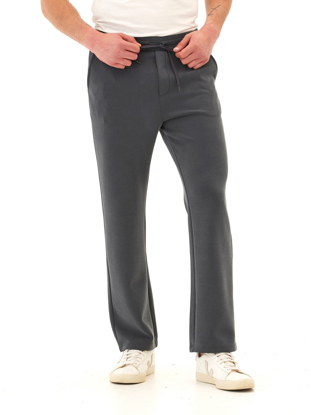 Kevin Sueded Modal Drawstring Pant - Relaxed Straight Leg Lounge