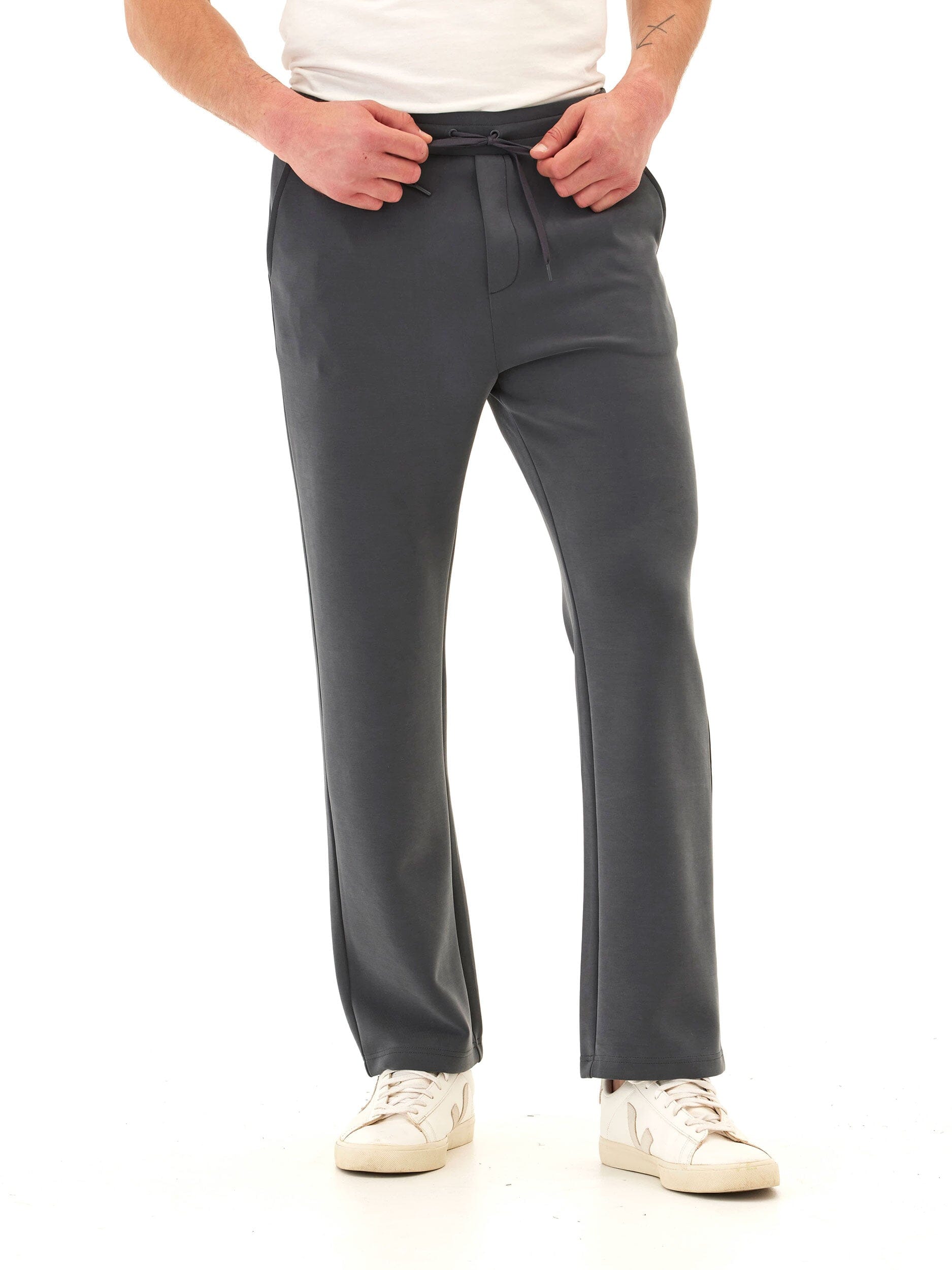 Kevin Sueded Modal Drawstring Pant - Relaxed Straight Leg Lounge