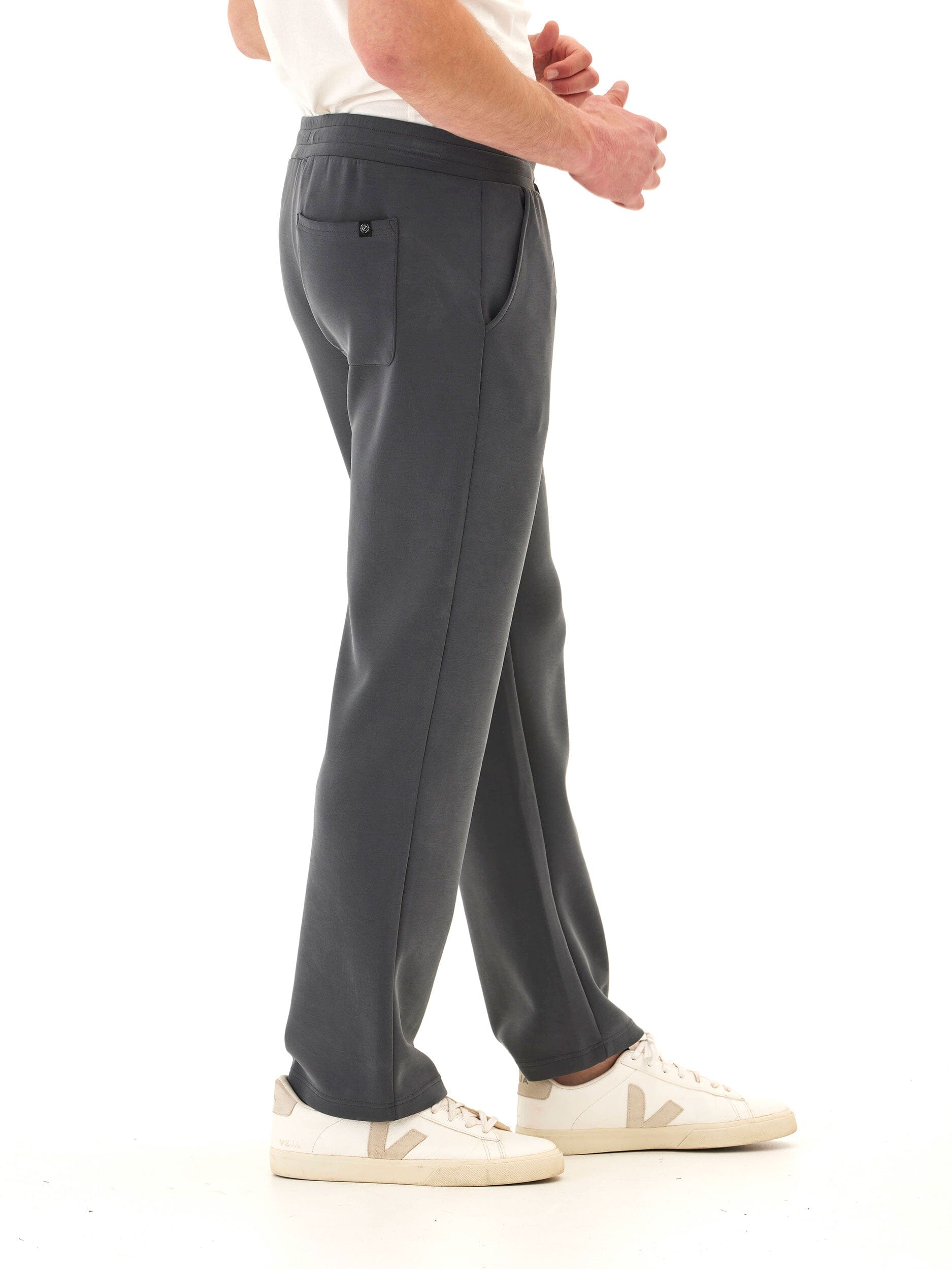 Kevin Sueded Modal Drawstring Pant - Relaxed Straight Leg Lounge