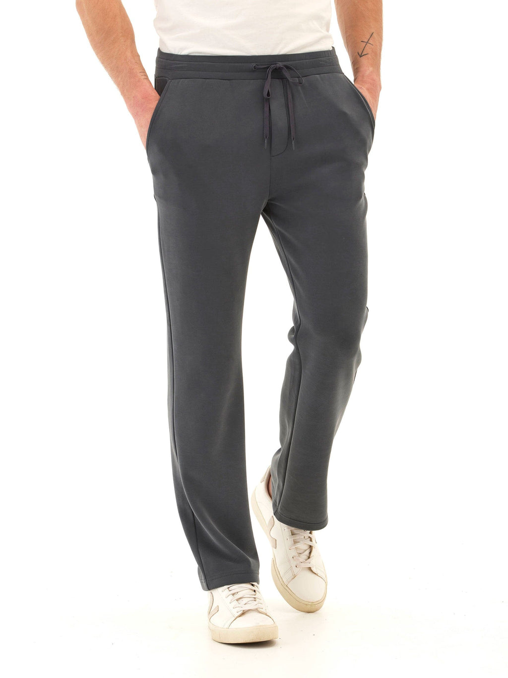 Kevin Sueded Modal Drawstring Pant - Relaxed Straight Leg Lounge