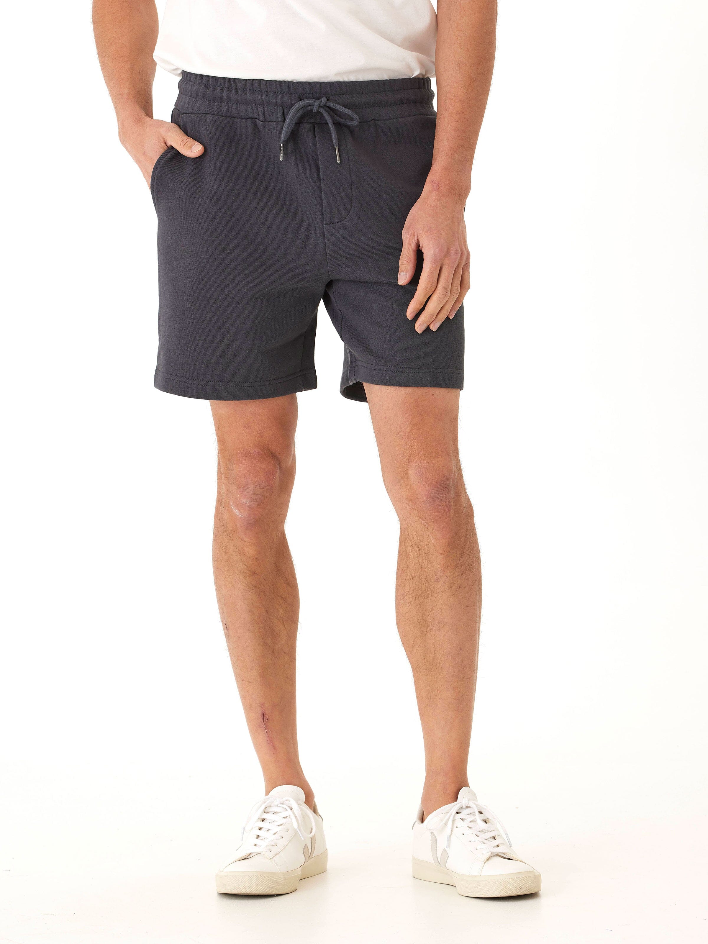 Men’s Heavyweight Terry Short in Charcoal – Minimalist Athleisure