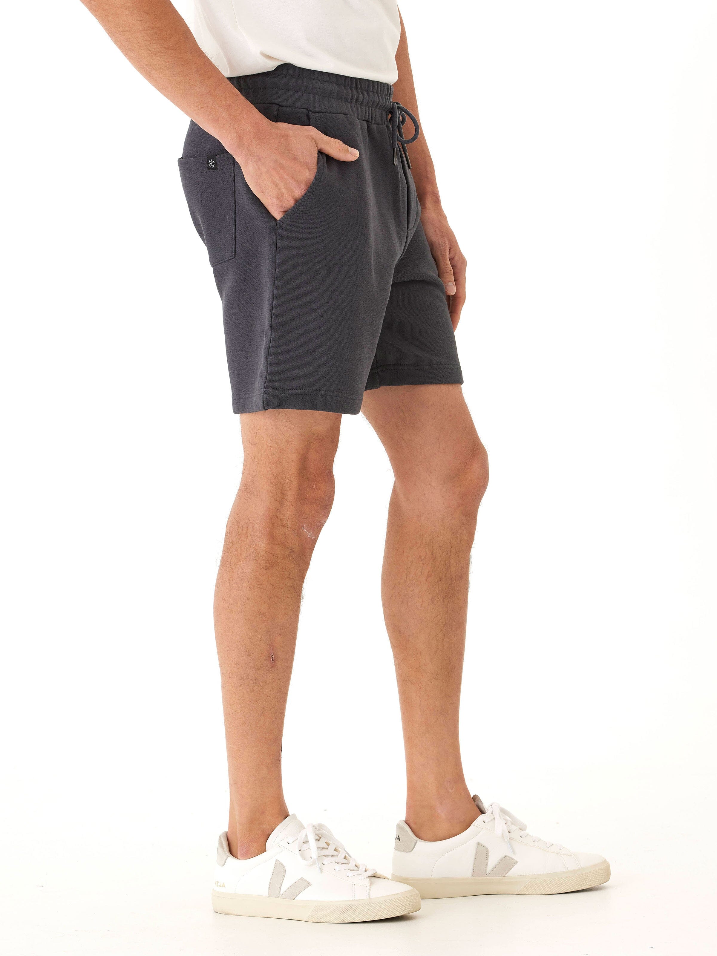 Men’s Heavyweight Terry Short in Charcoal – Minimalist Athleisure
