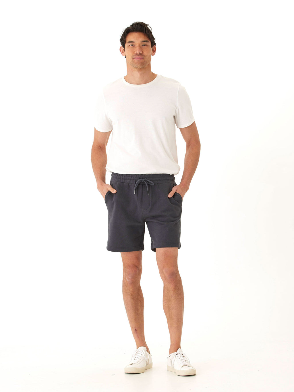 Men’s Heavyweight Terry Short in Charcoal – Minimalist Athleisure