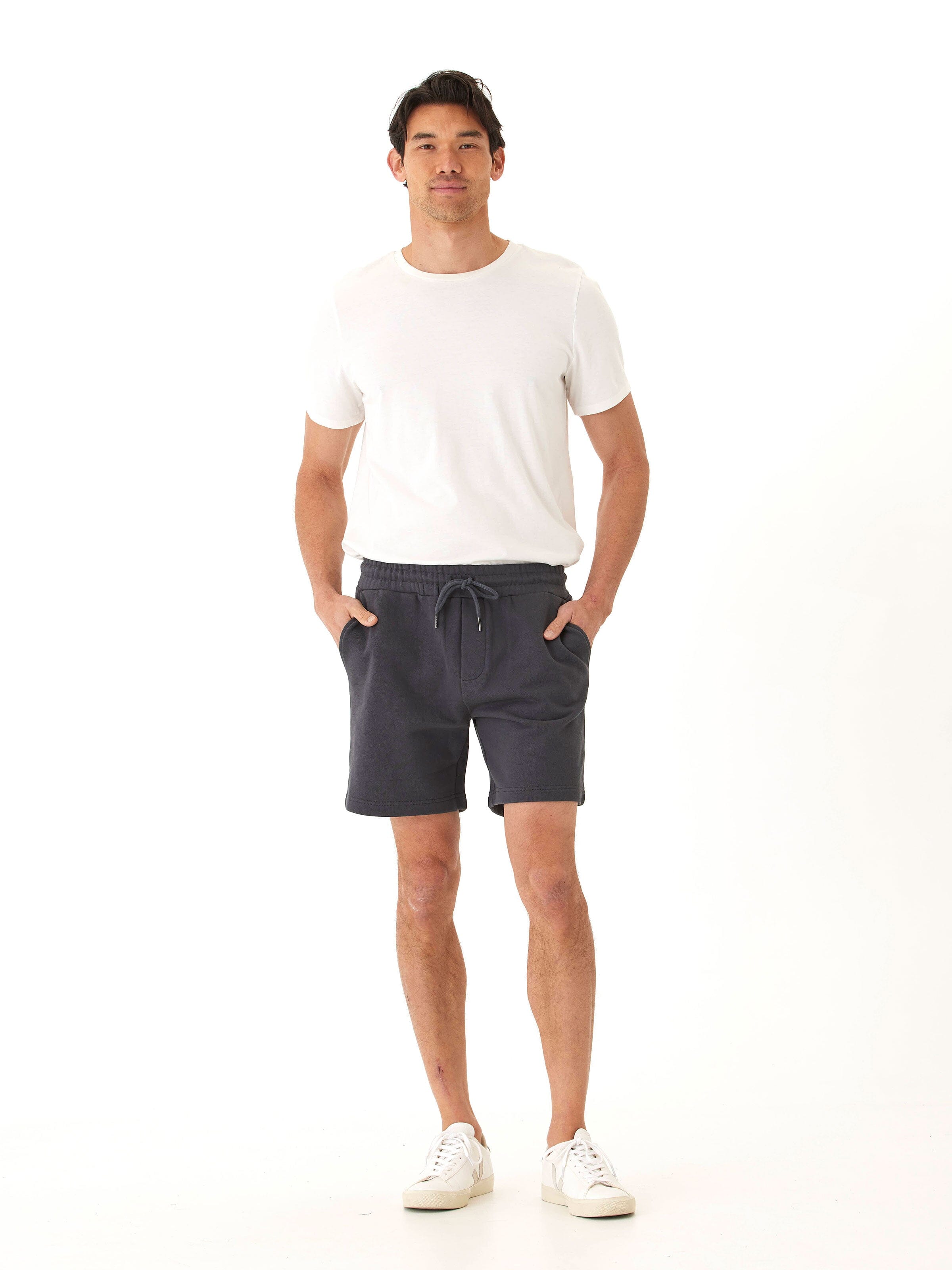 Men’s Heavyweight Terry Short in Charcoal – Minimalist Athleisure
