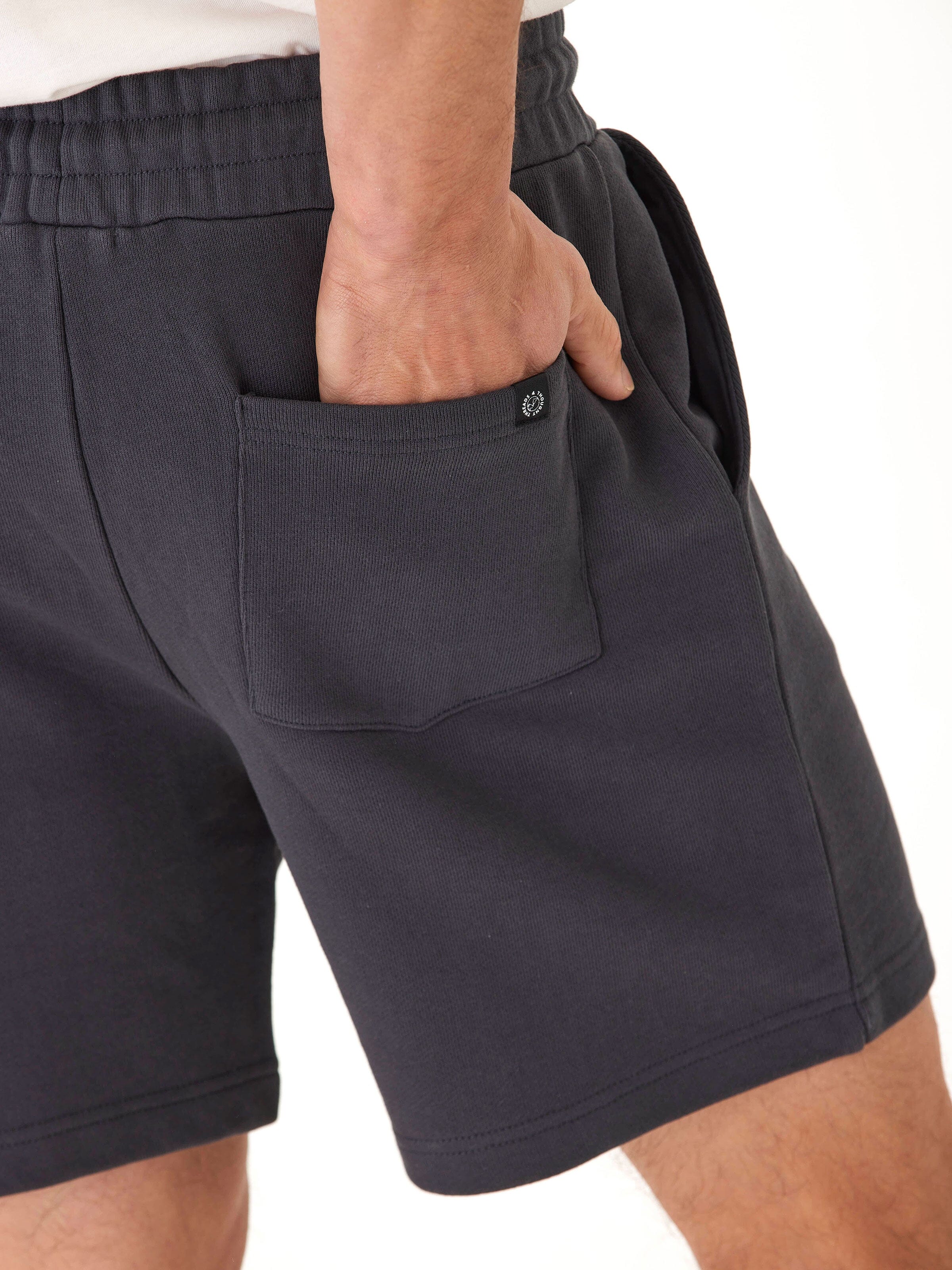 Men’s Heavyweight Terry Short in Charcoal – Minimalist Athleisure