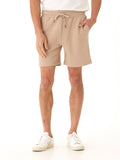 Close-up of premium heavyweight terry fabric on Garrett lounge shorts