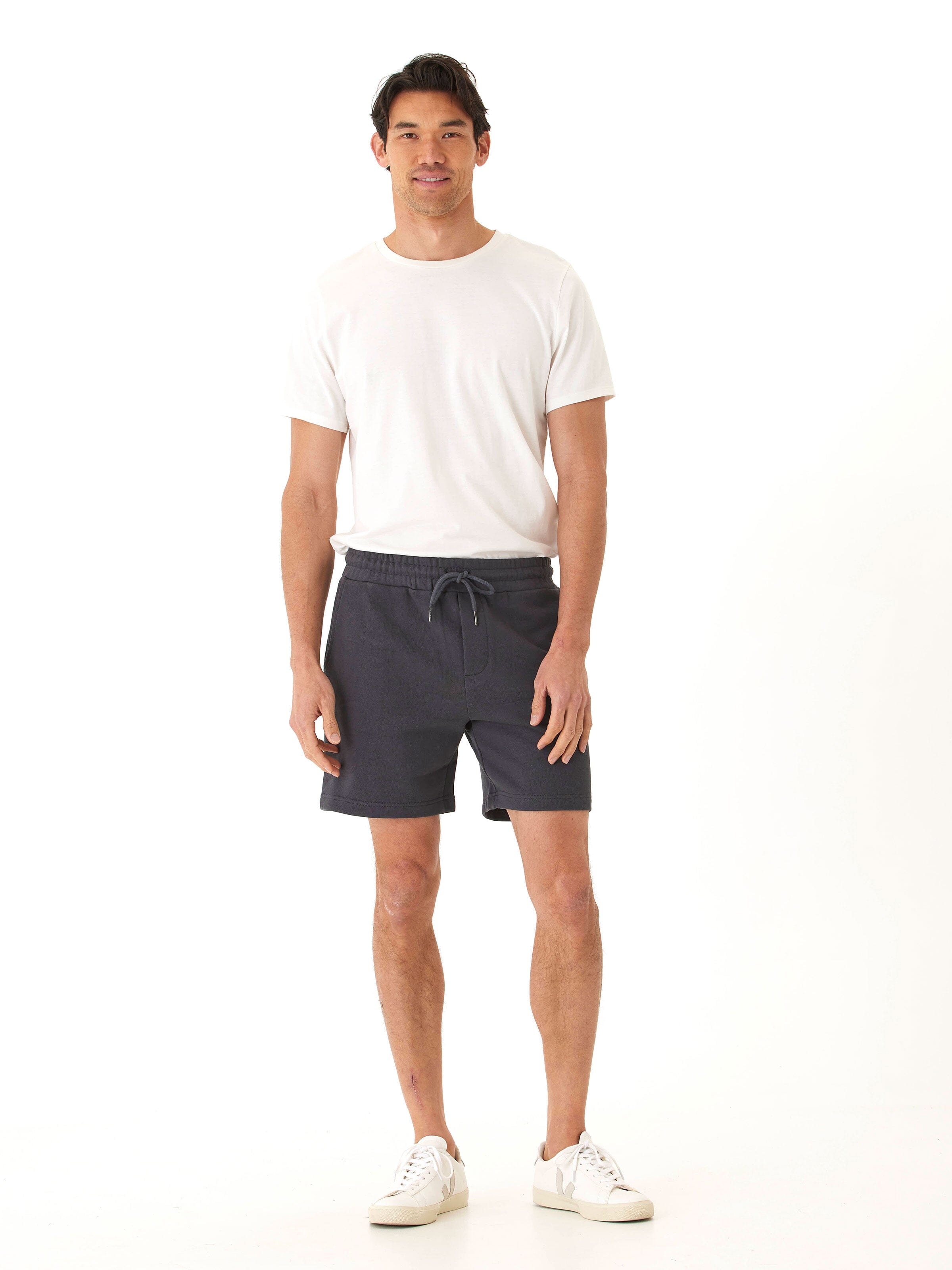 Men’s Heavyweight Terry Short in Charcoal – Minimalist Athleisure