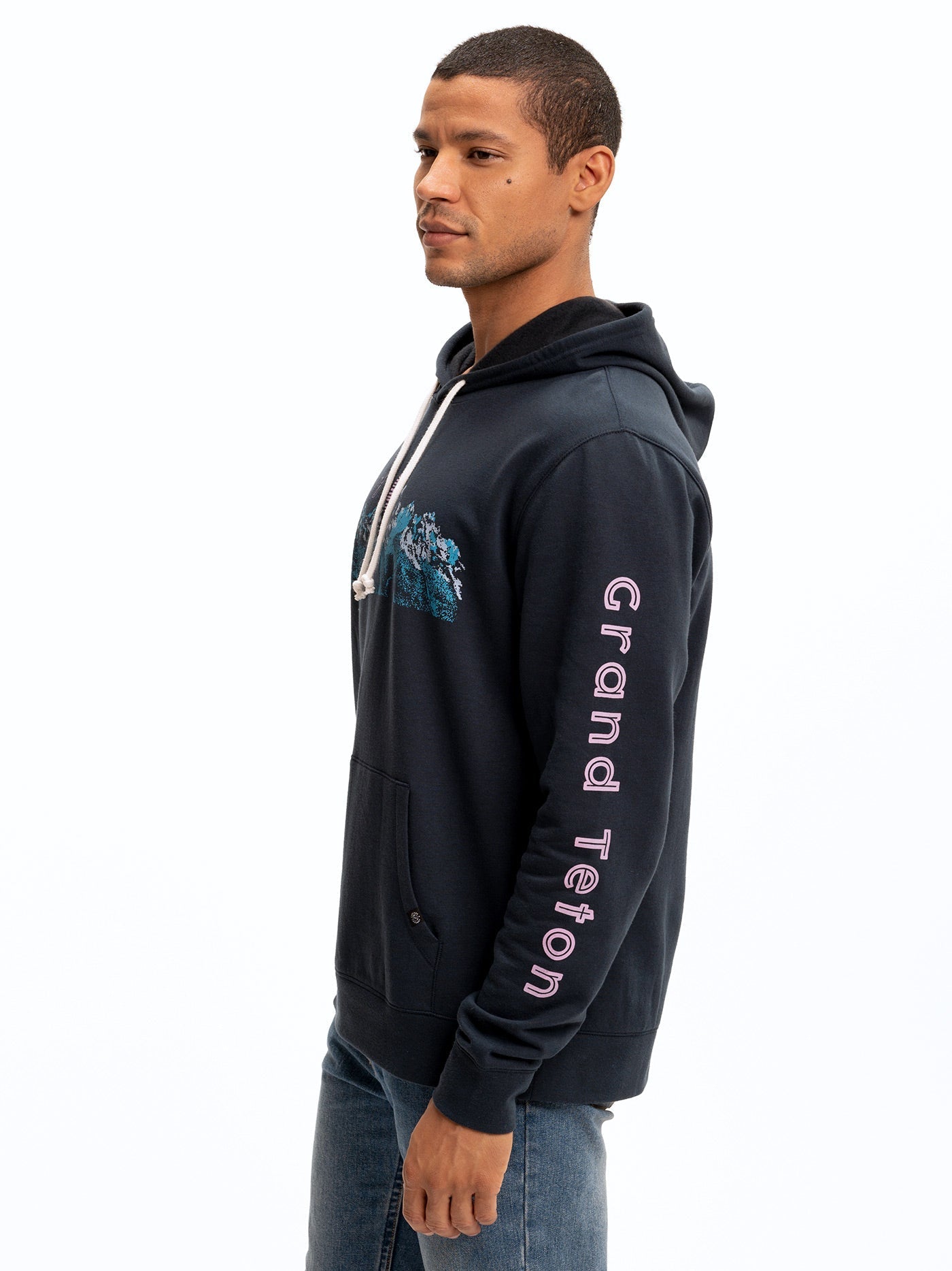 Grand Teton Graphic Pullover Hoodie - Sustainable Organic Cotton