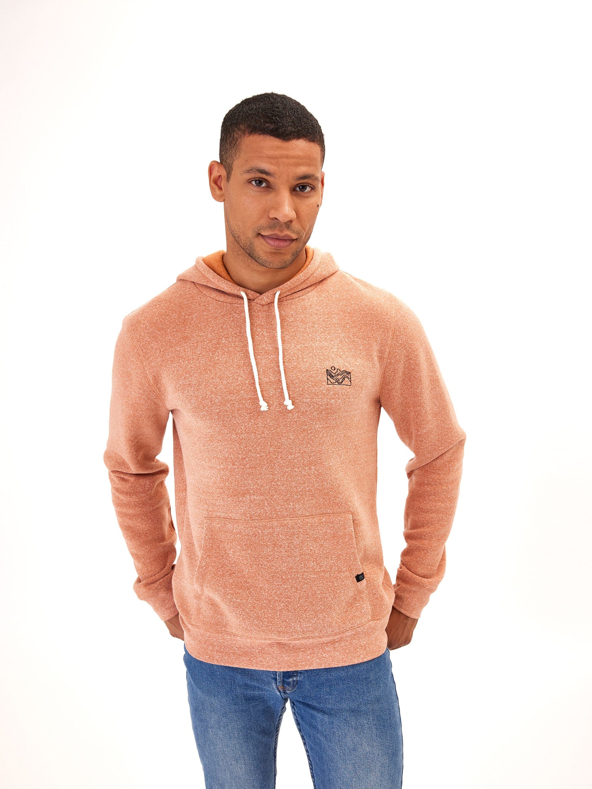 Unisex Embroidered Triblend Fleece Hoodie