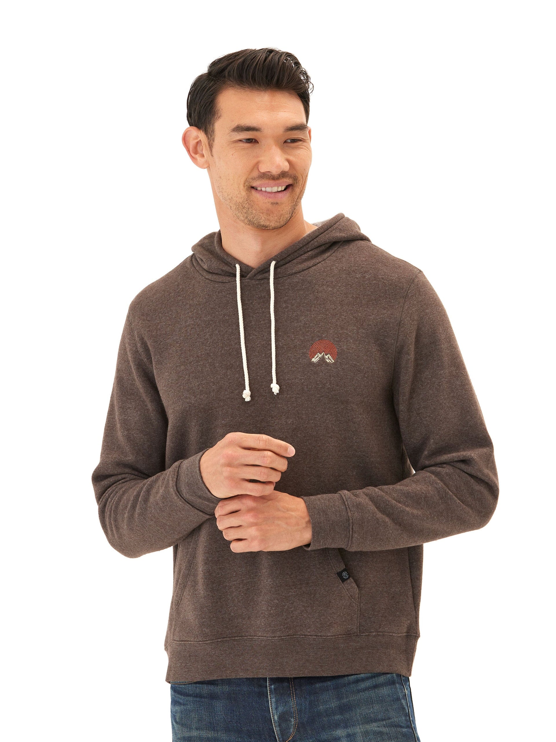 Embroidered Triblend Fleece Pullover Hoodie for All-Day Comfort