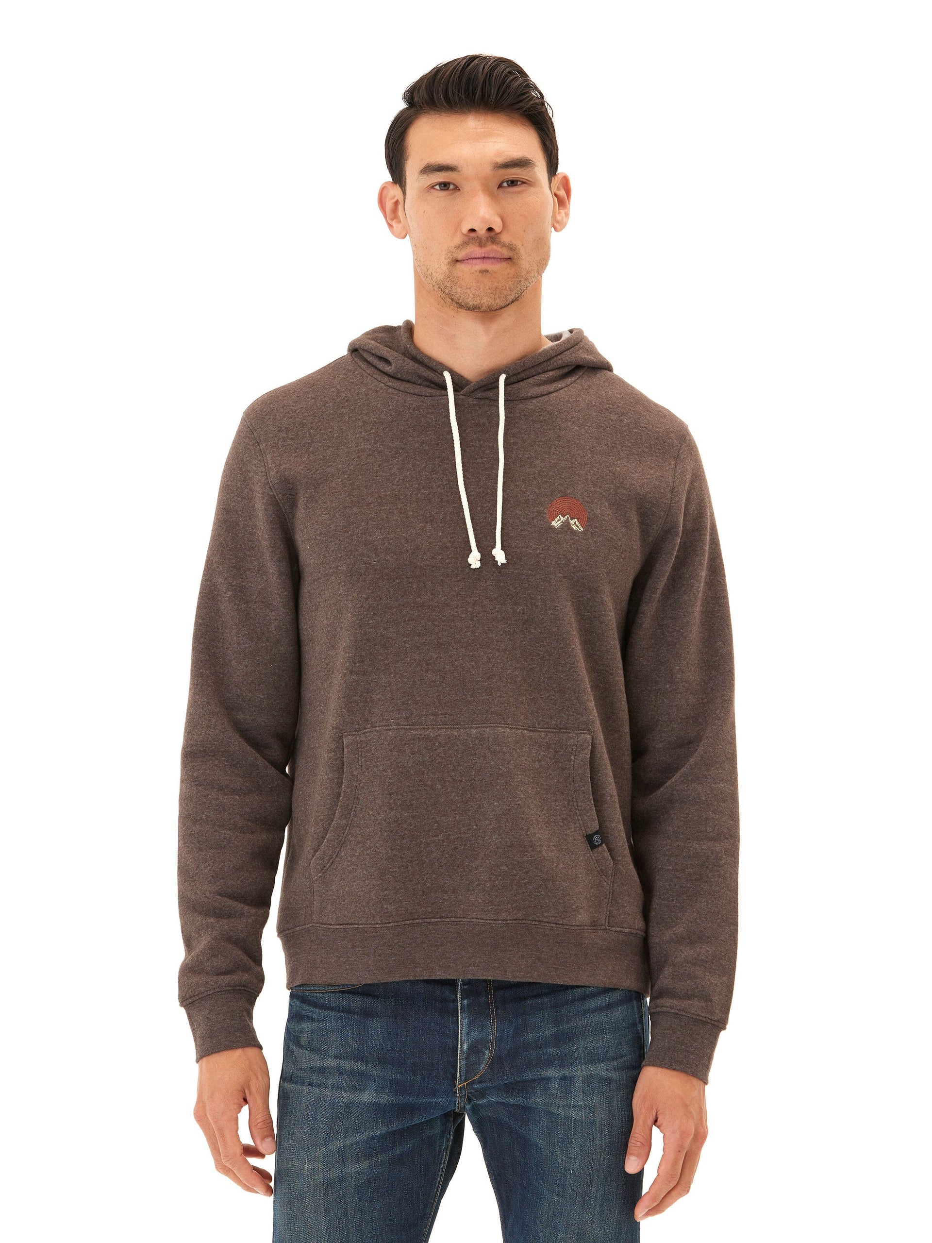 Embroidered Triblend Fleece Pullover Hoodie for All-Day Comfort
