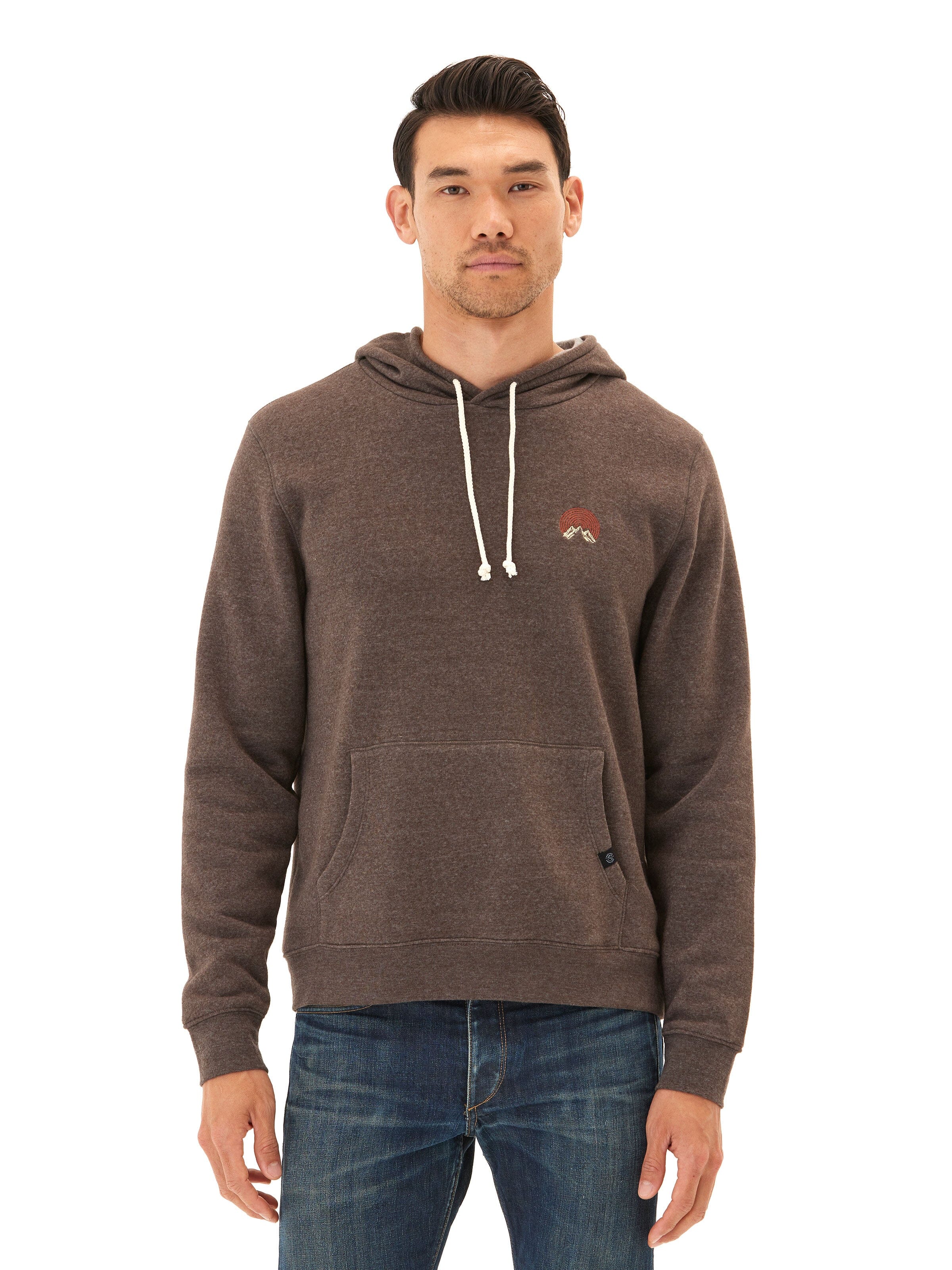 Embroidered Triblend Fleece Pullover Hoodie for All-Day Comfort