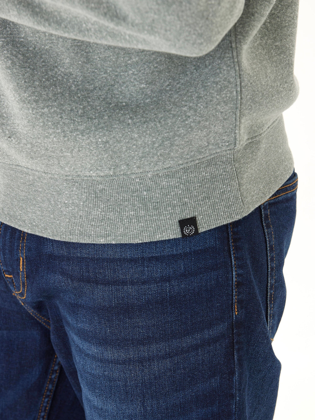 Rudy 2.0 Men's Grey Triblend Fleece Drop Shoulder Sweatshirt