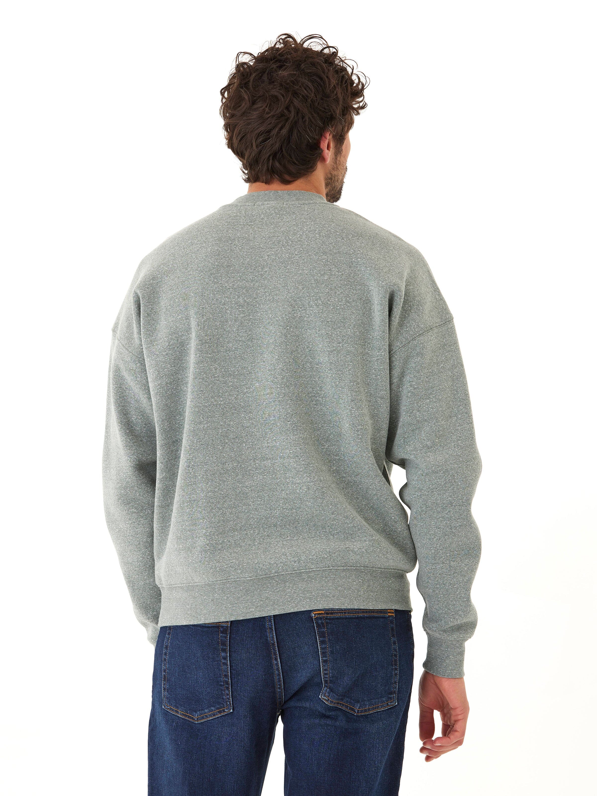 Rudy 2.0 Men's Grey Triblend Fleece Drop Shoulder Sweatshirt