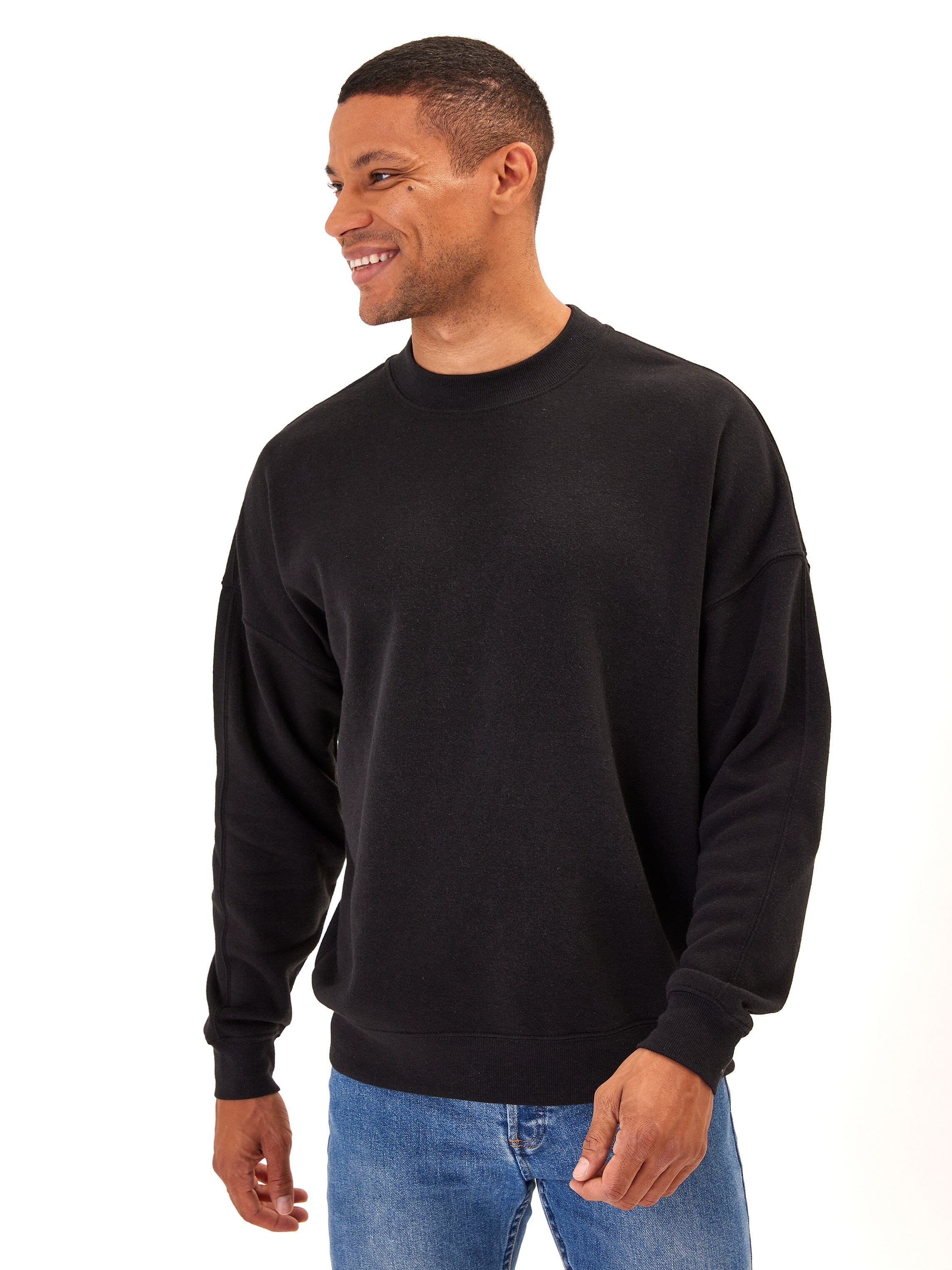 Rudy Triblend Fleece Drop Shoulder Sweatshirt - Comfortable Organic