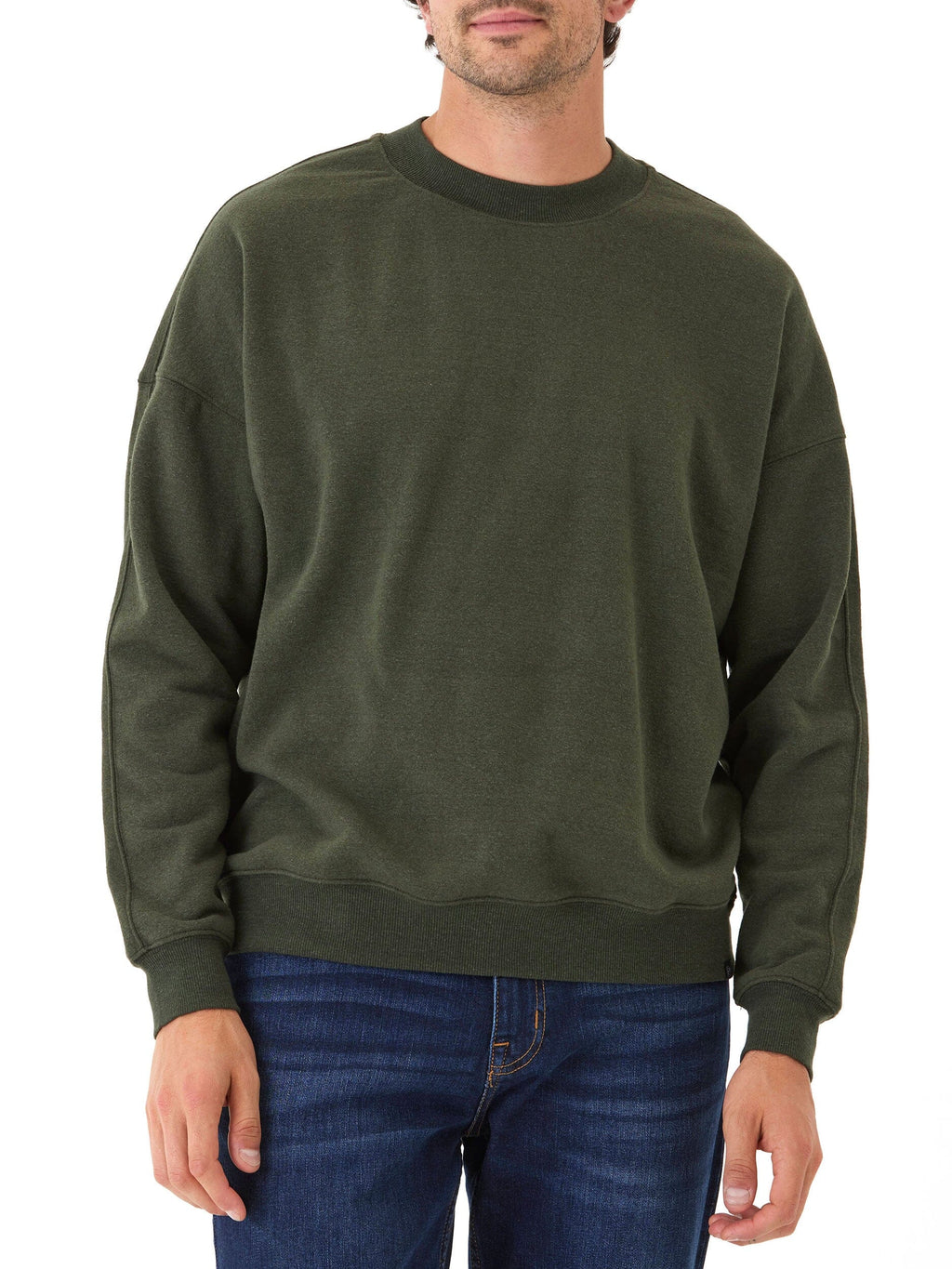 Rudy Triblend Fleece Drop Shoulder Sweatshirt - Sustainable Comfort