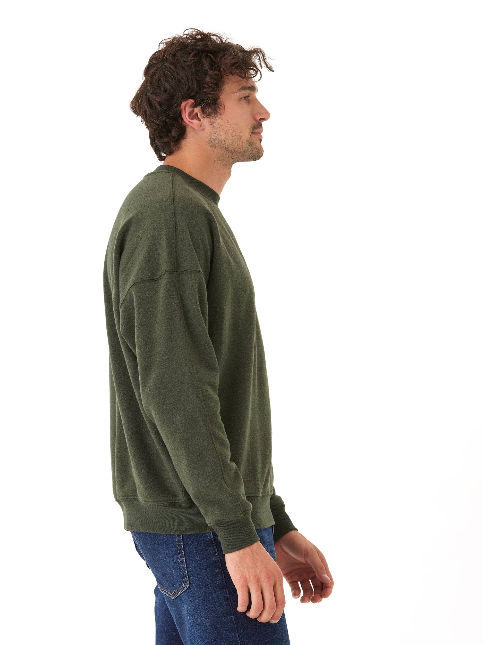 Rudy Triblend Fleece Drop Shoulder Sweatshirt - Sustainable Comfort
