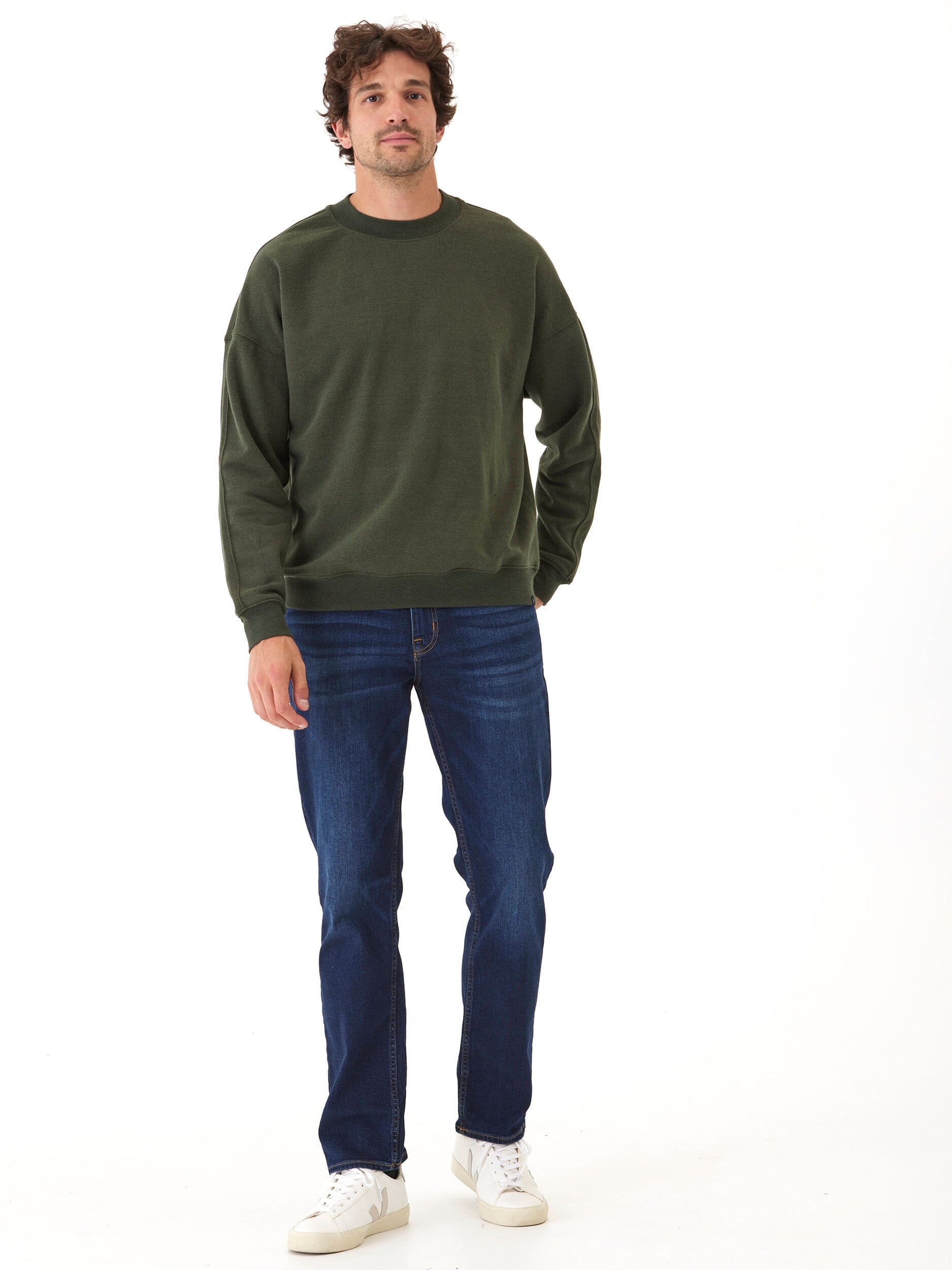 Rudy Triblend Fleece Drop Shoulder Sweatshirt - Sustainable Comfort