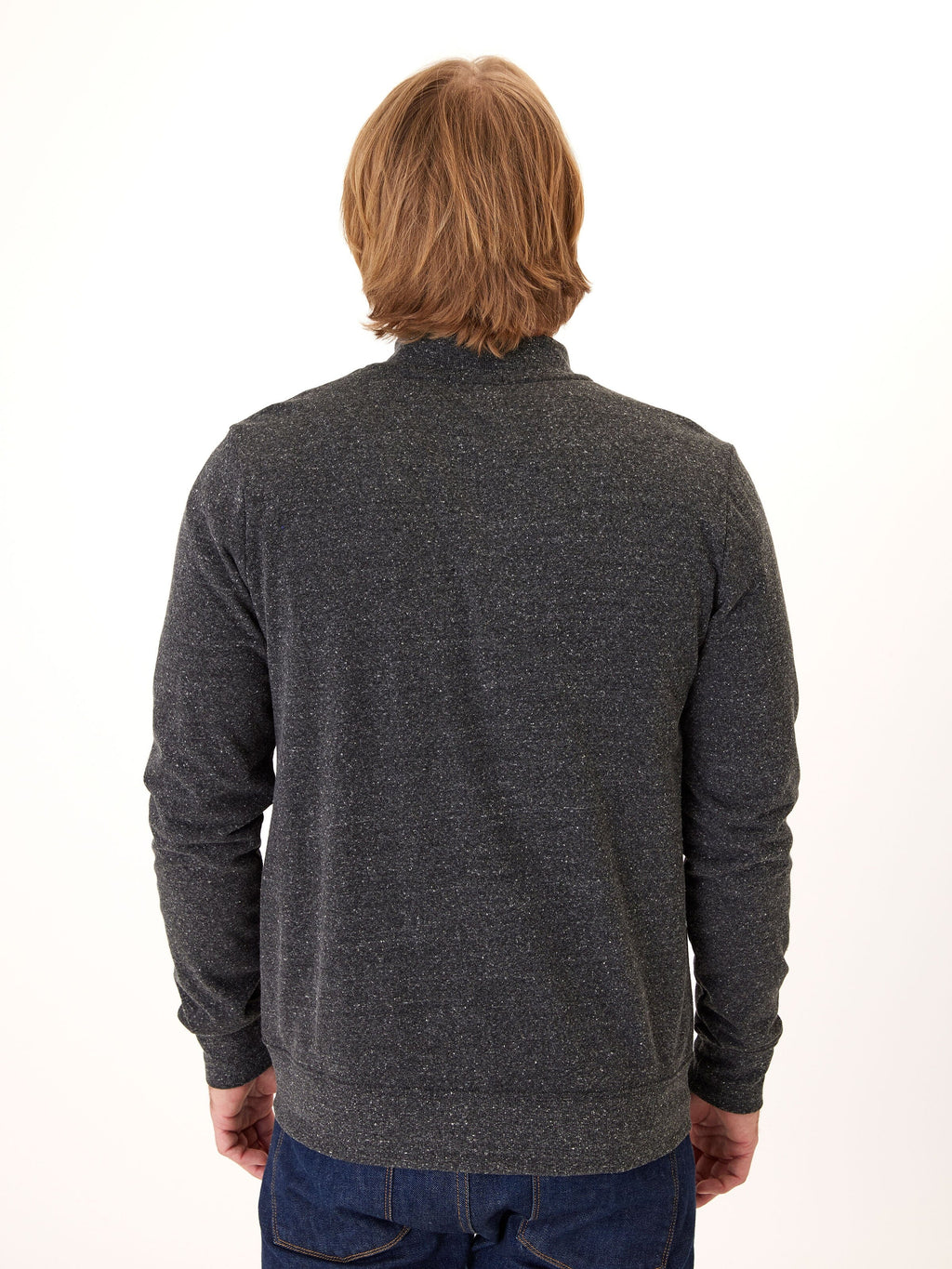 Men's Triblend Fleece Full Zip Jacket - Athletic Casual Outerwear