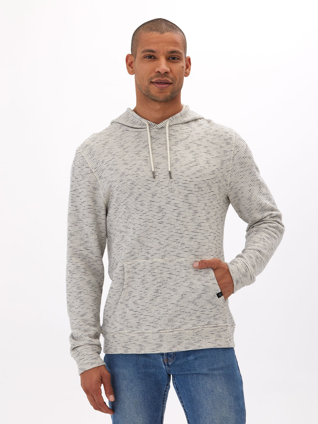Nico Striped Terry Pullover Hoodie