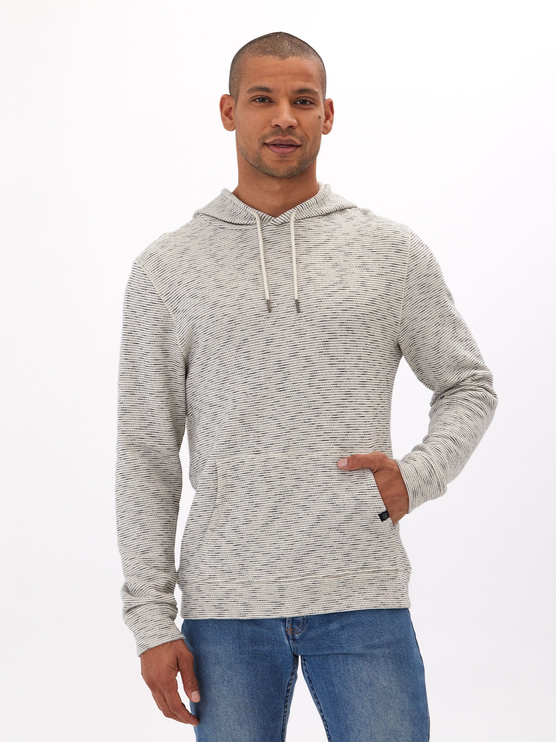 Nico Striped Terry Pullover Hoodie