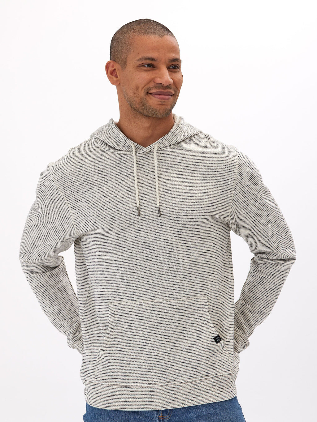 Nico Striped Terry Pullover Hoodie