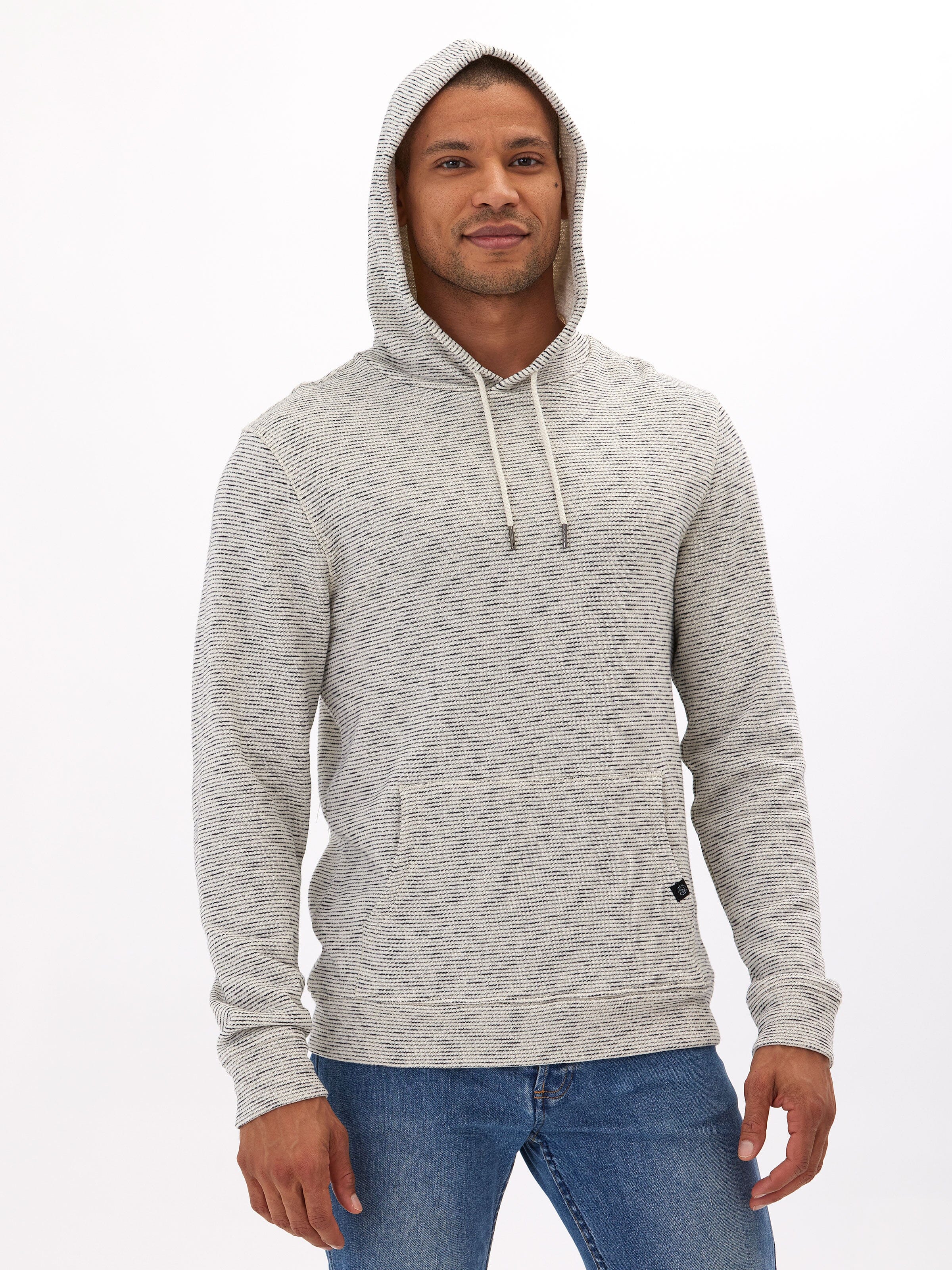 Nico Striped Terry Pullover Hoodie