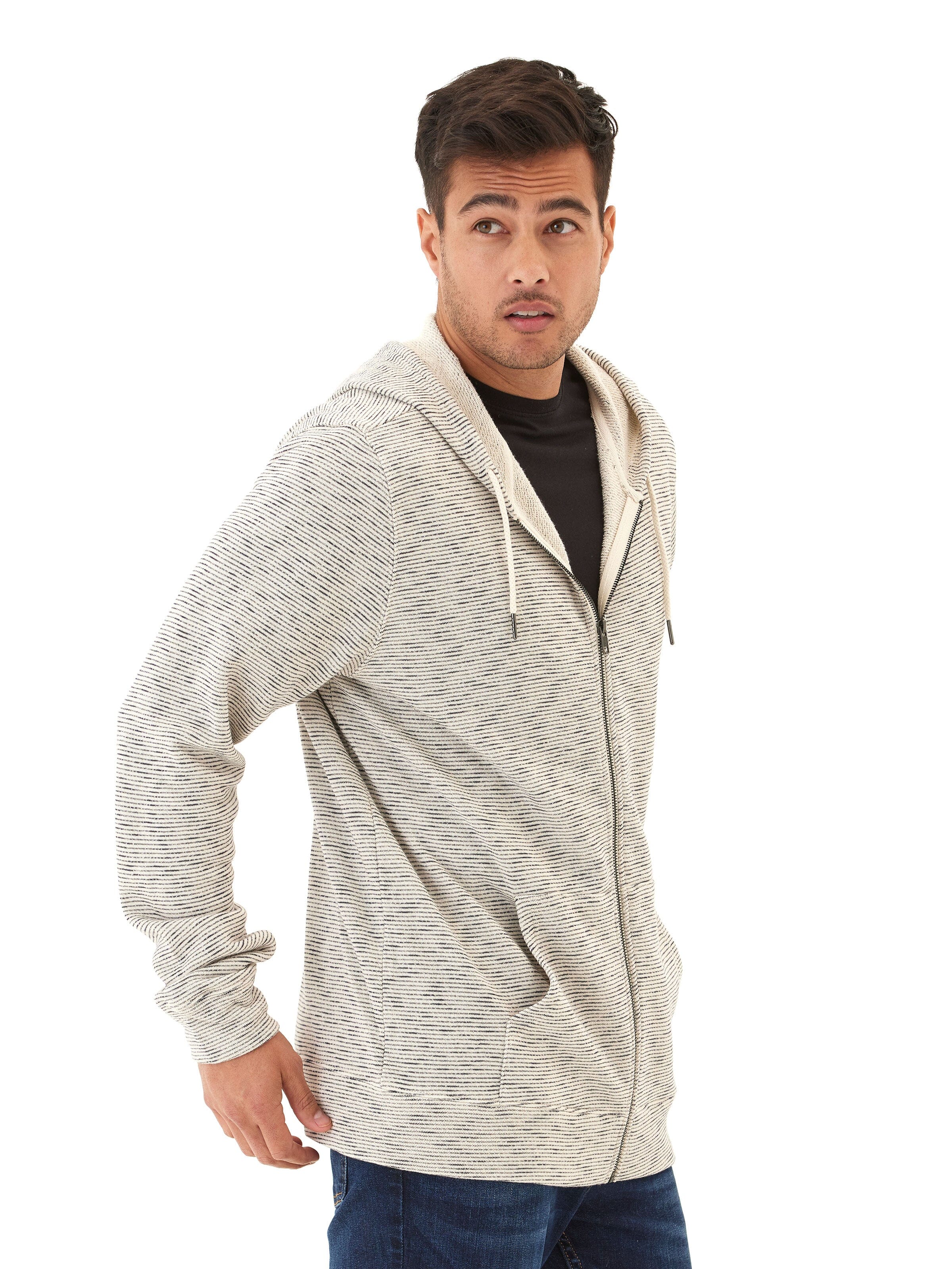 Jordyn Stripe Terry Button-Down Knit Shirt for Men