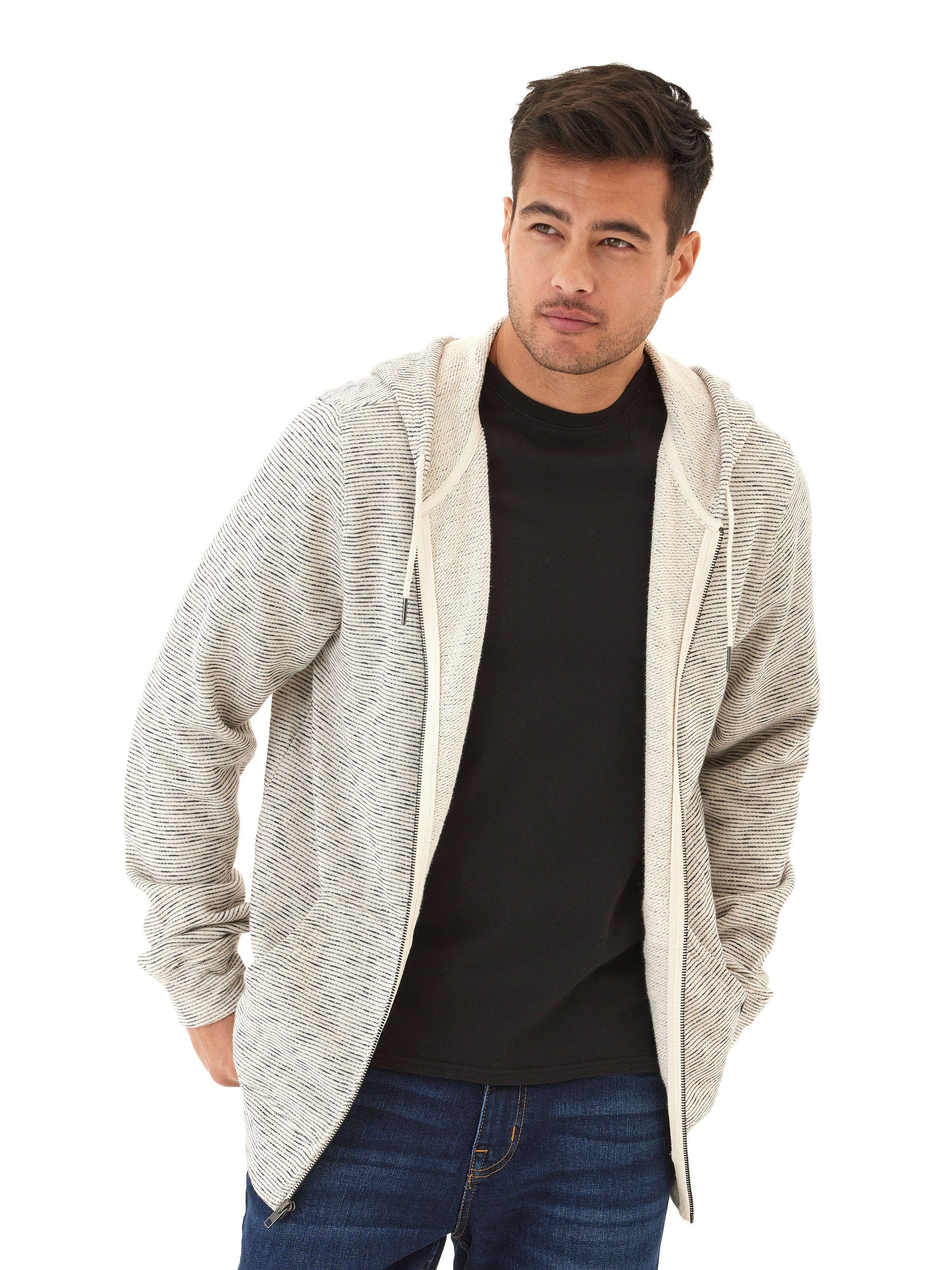 Jordyn Stripe Terry Button-Down Knit Shirt for Men