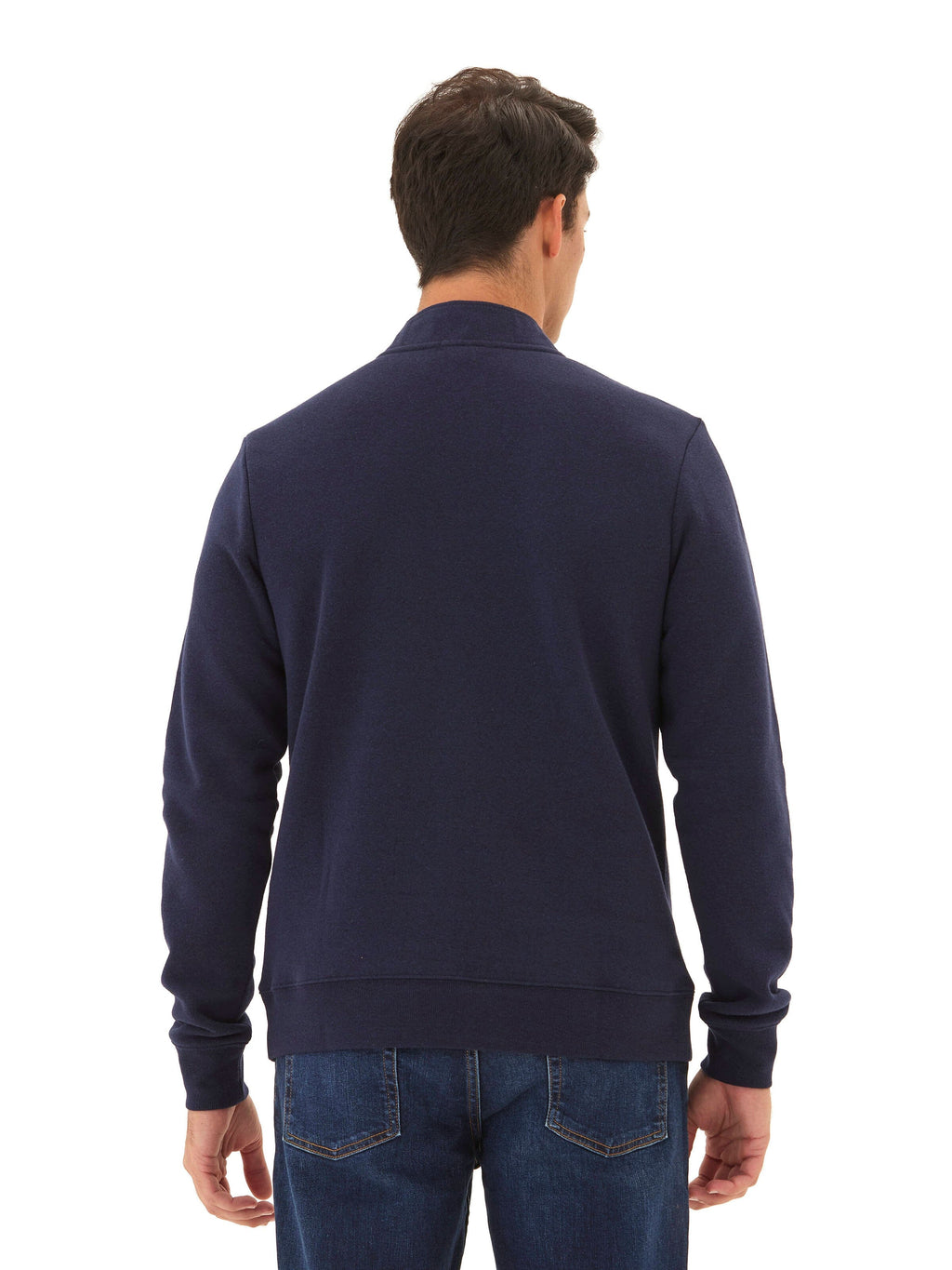 Kason Men’s Triblend Fleece 1/4 Zip Pullover in Navy Heather